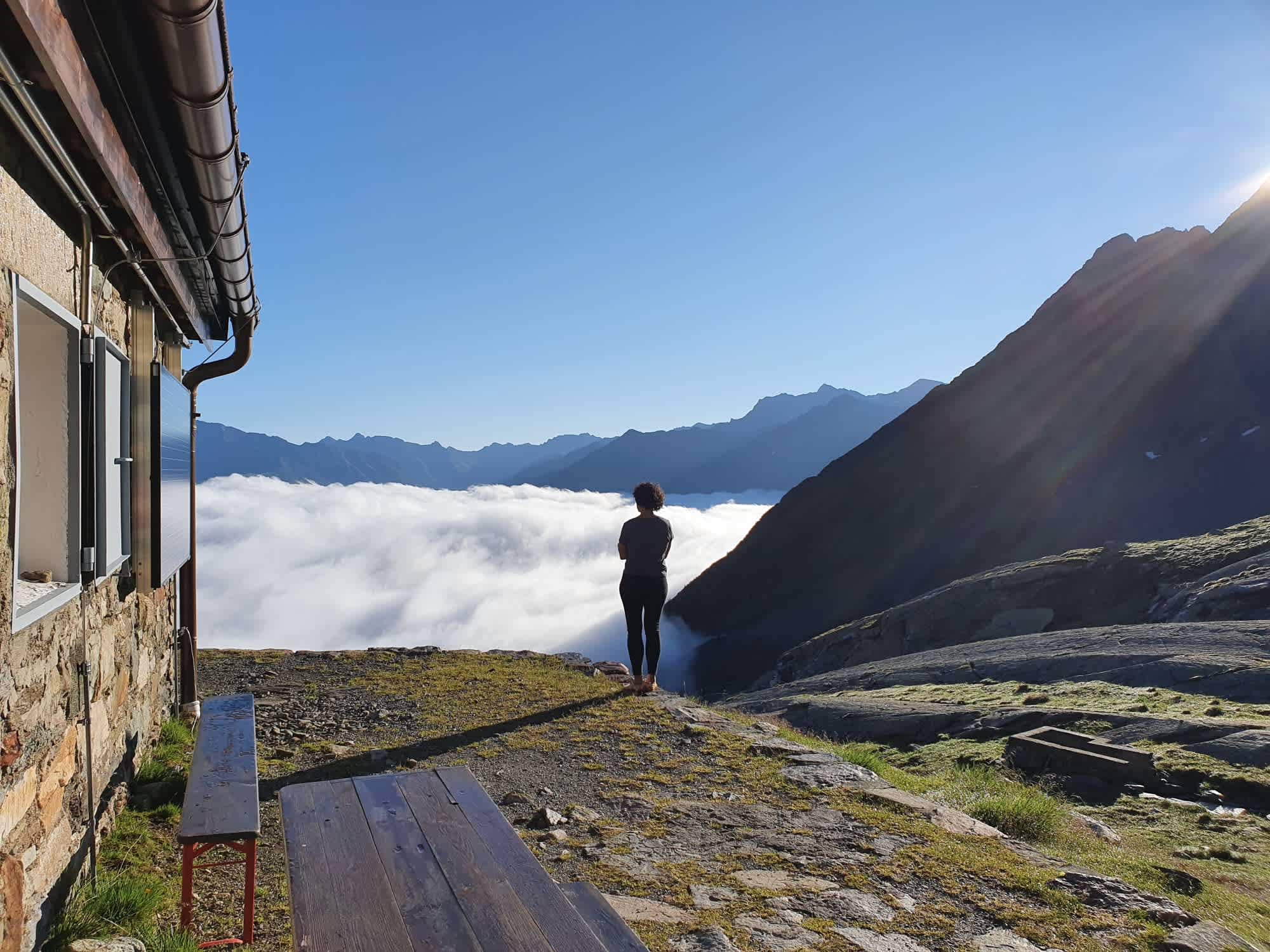 Sonnenaufgang auf der Hauerseehütte