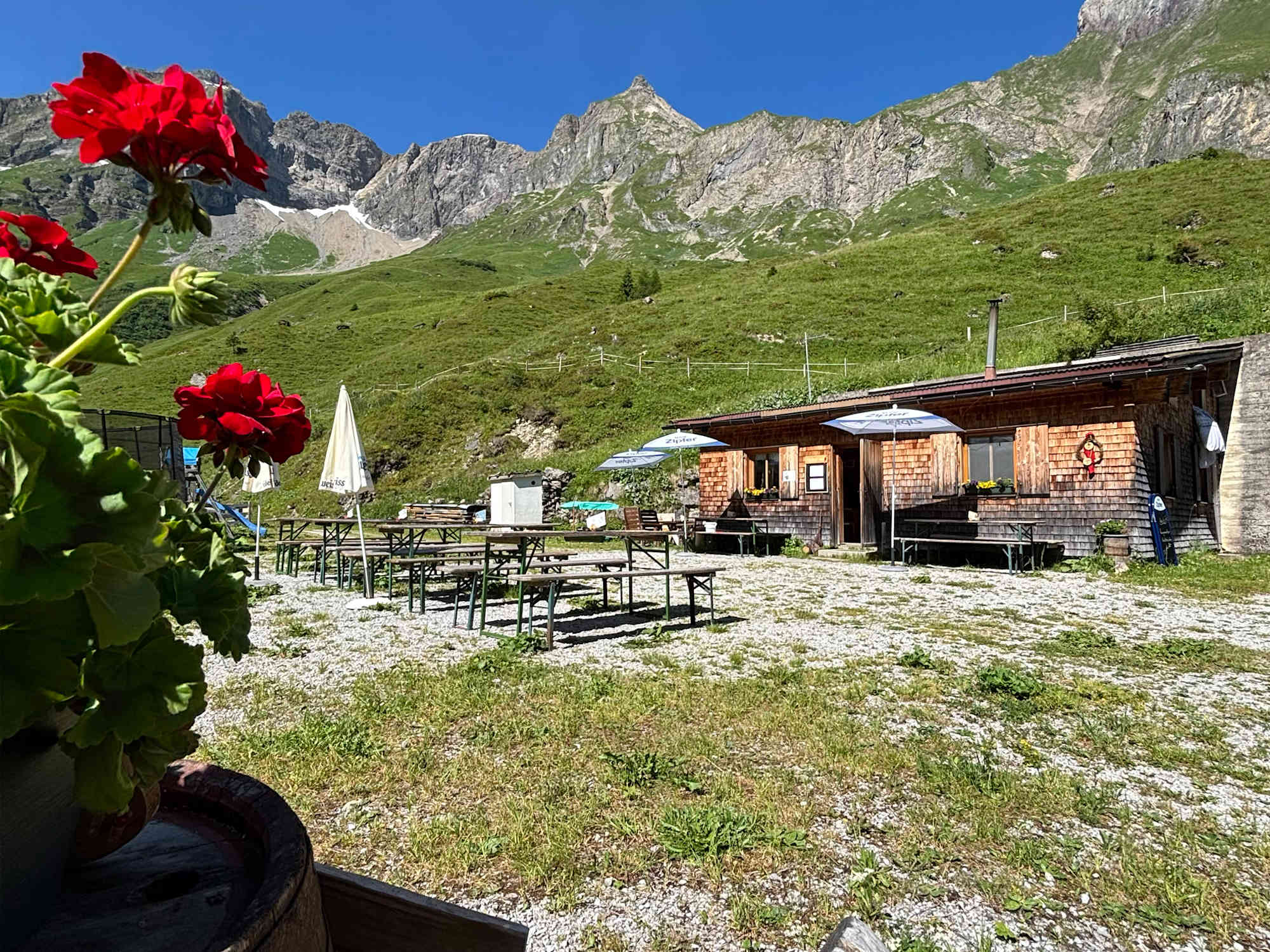 Die kleine Baumgartalm in den Lechtaler Alpen