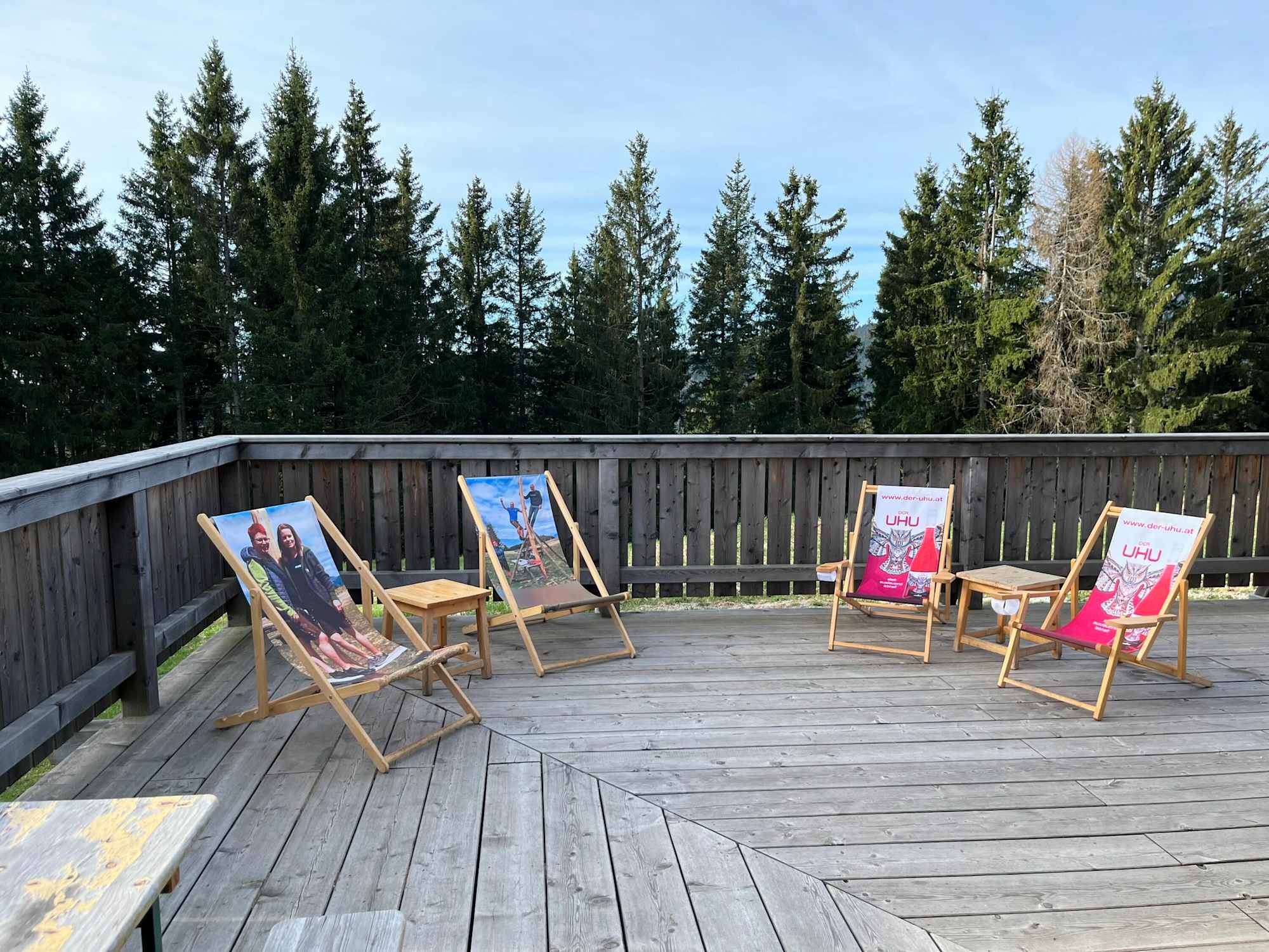 Sonnenterrasse am Hochanger Schutzhaus