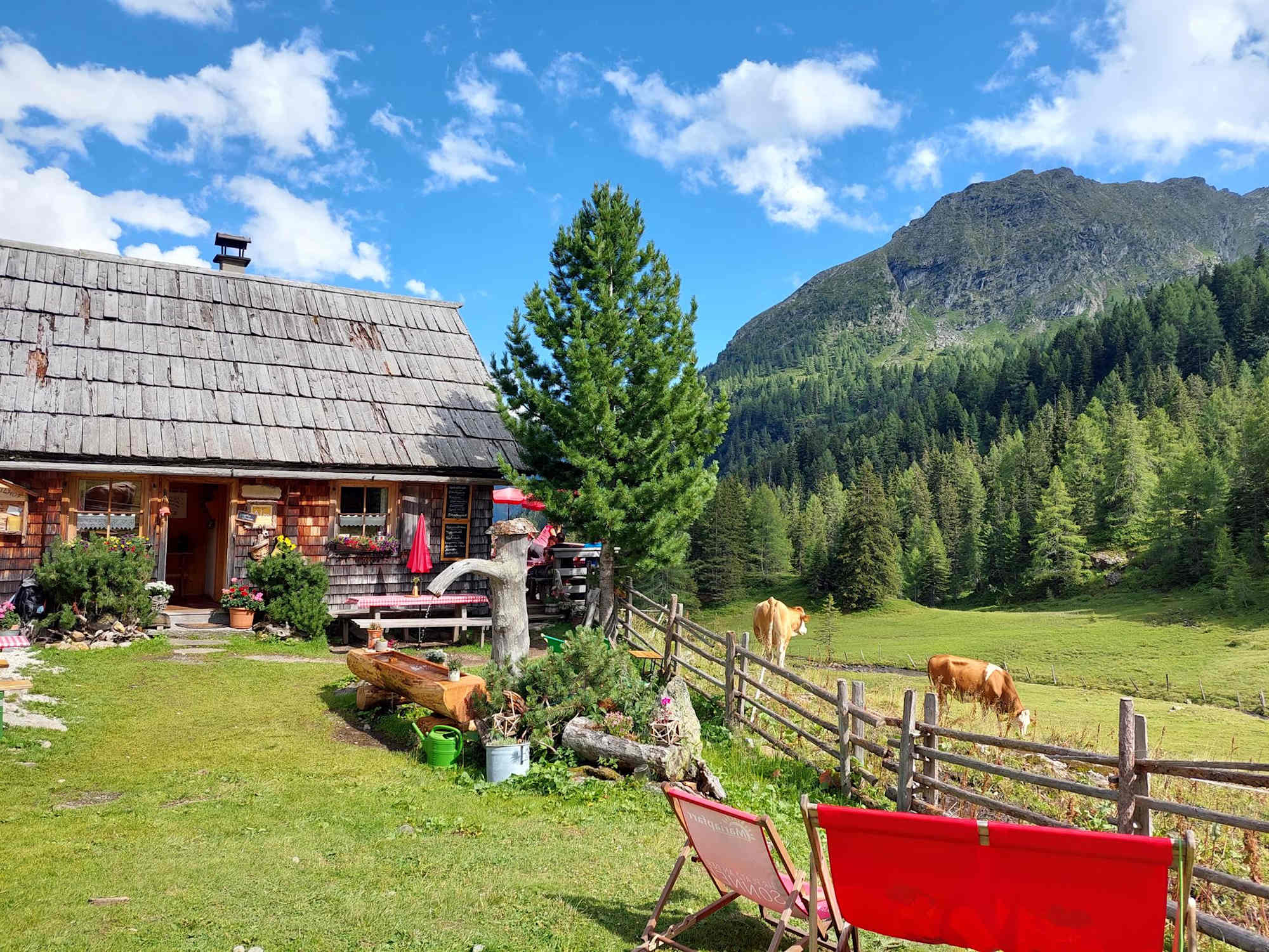 Die Tonimörtlhhütte wir in den Sommermonaten bewirtschaftet.