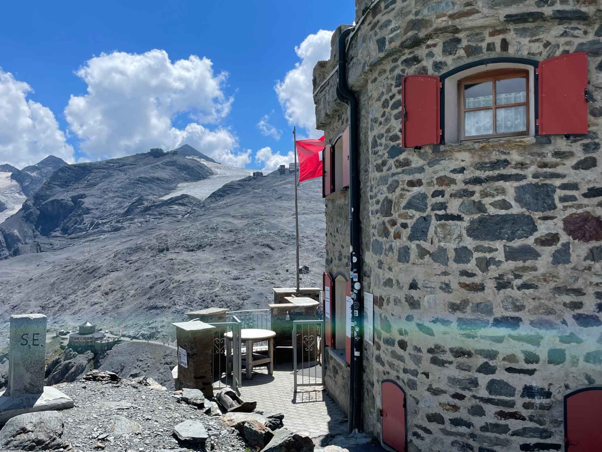 Blick von der Garibaldihütte Richtung Ortler