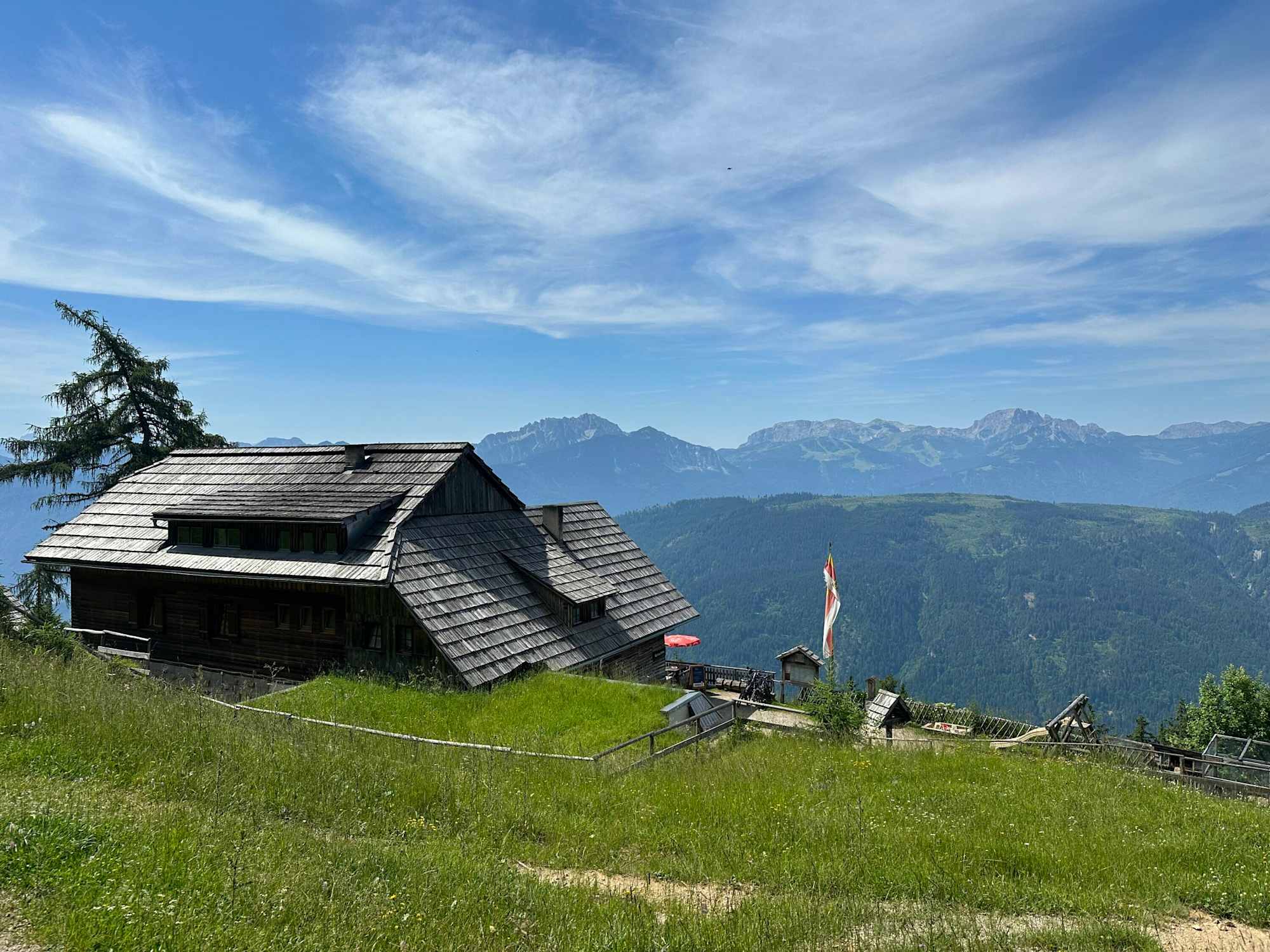 Blick zur Kohlröselhütte