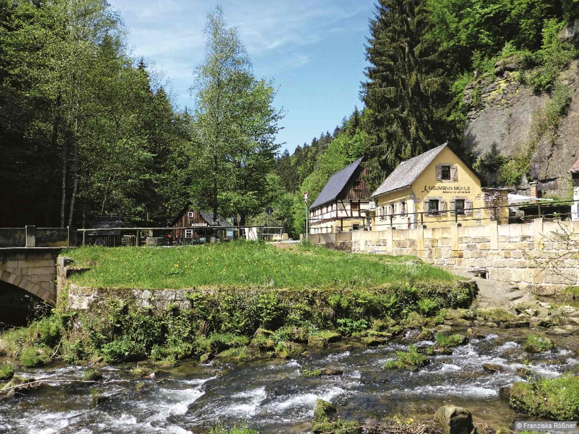 Die Neumannmühle im Kirnitzschtal – eine beliebte Einkehr nach der Wandertour.