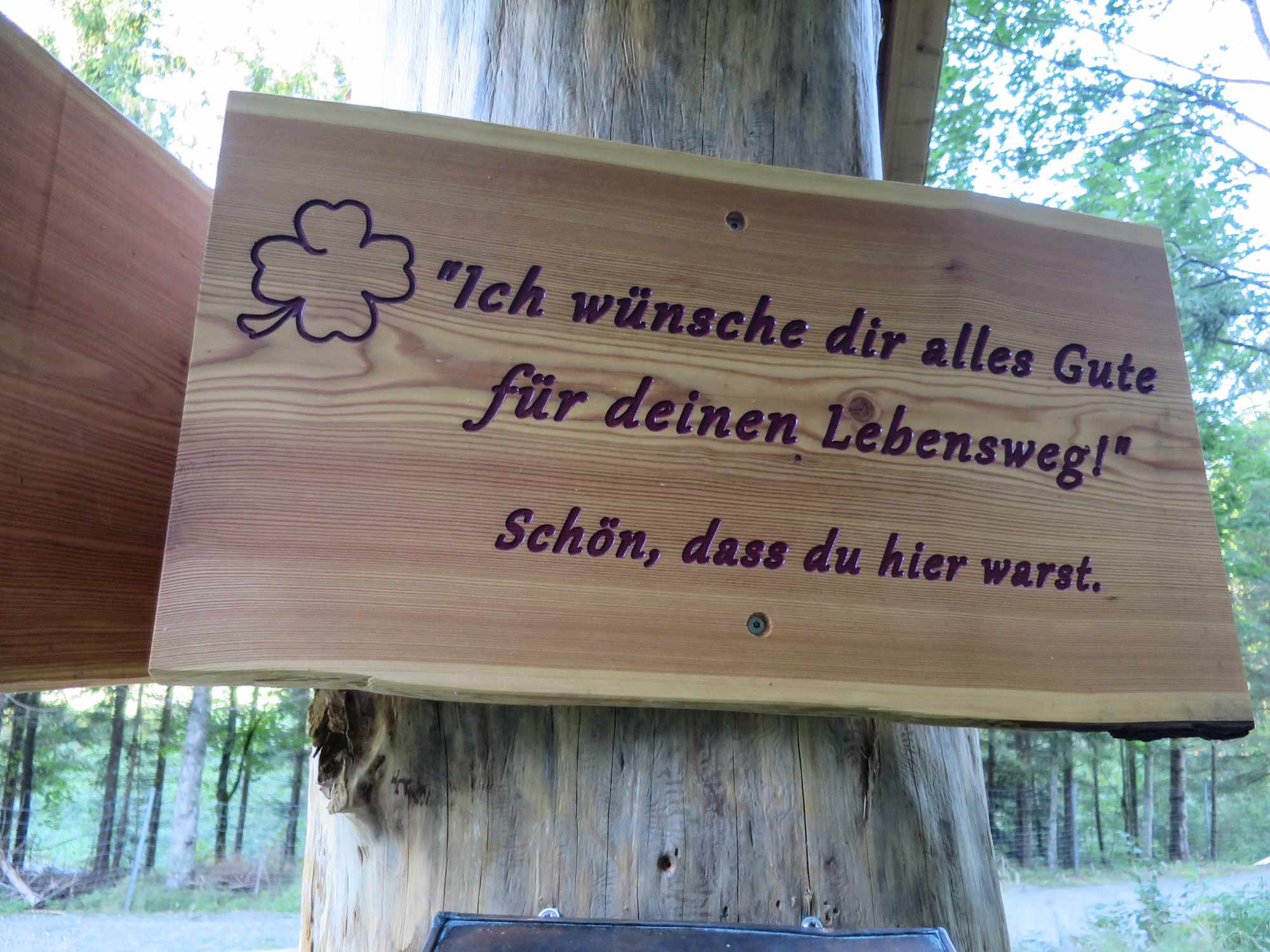 Sinnsprüche am Weg der guten Wünsche