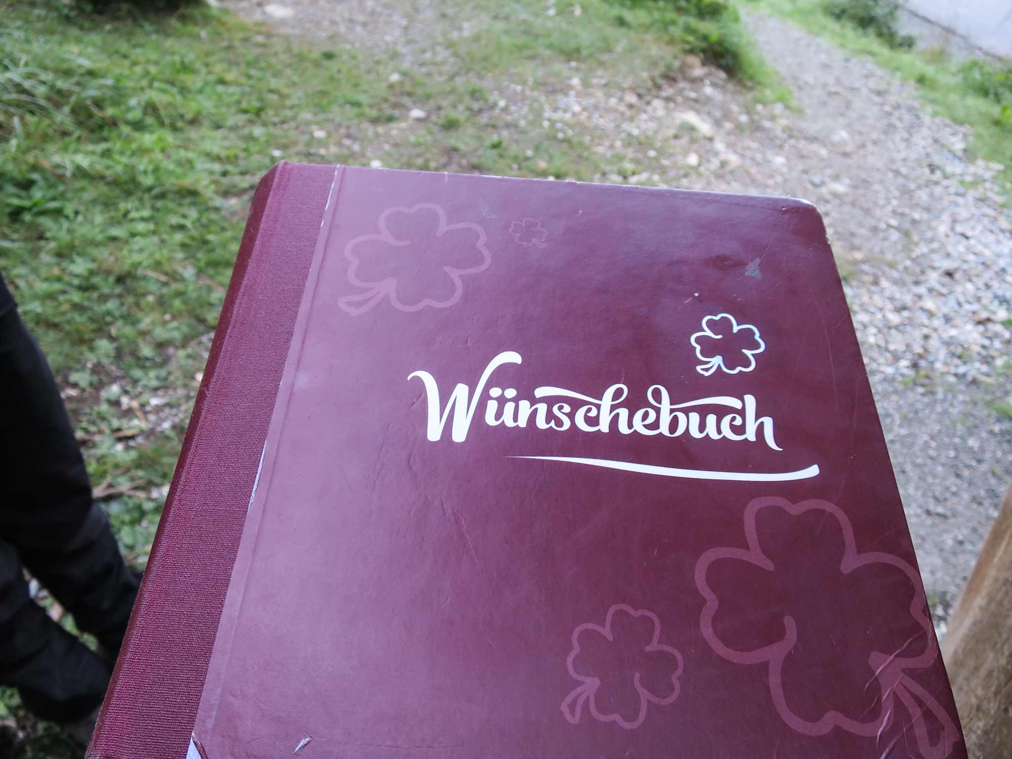 Im Wünschebuch kann man die eigenen Wünsche eintragen.