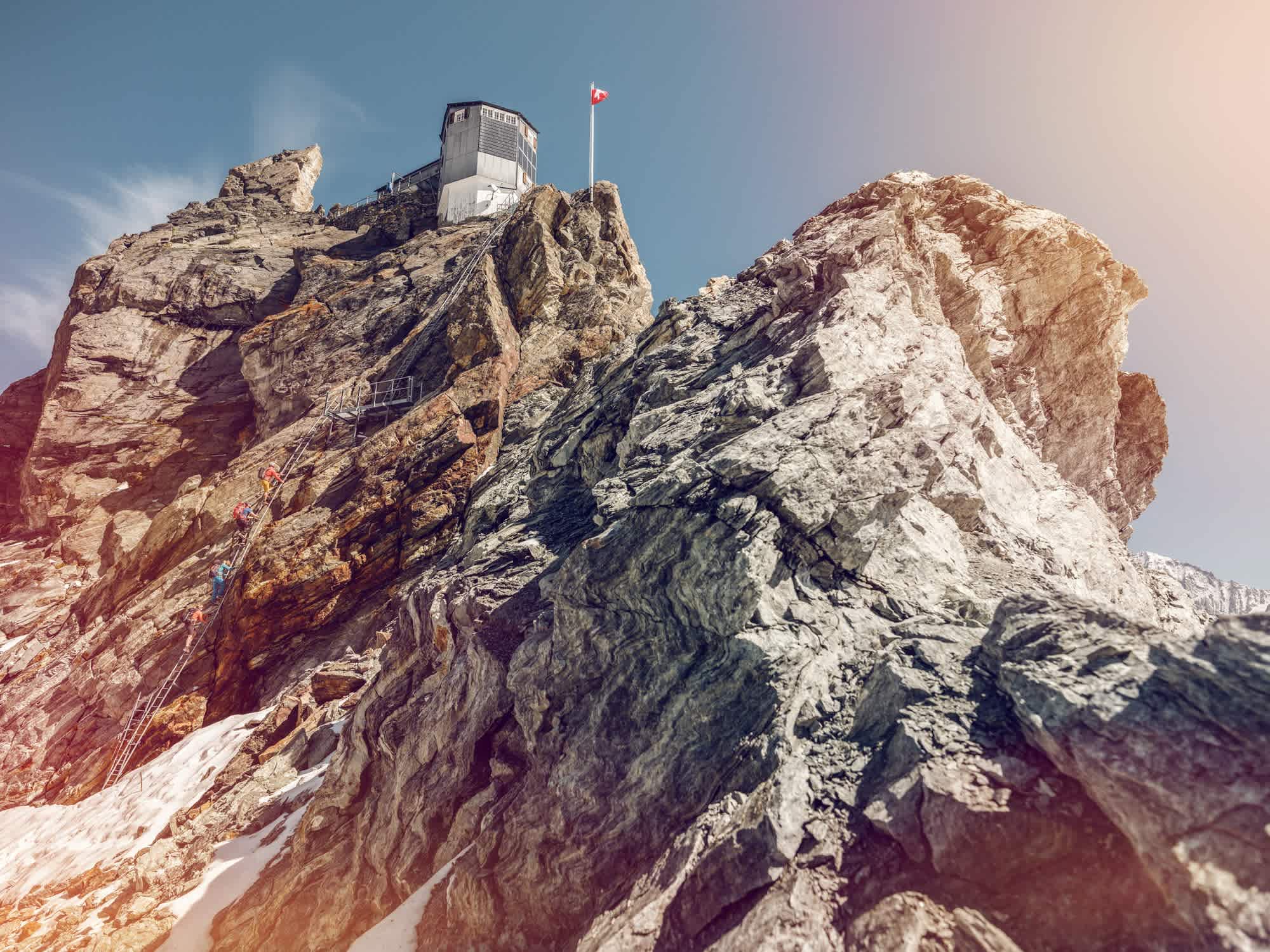 Sehr imposant: die Bertolhütte