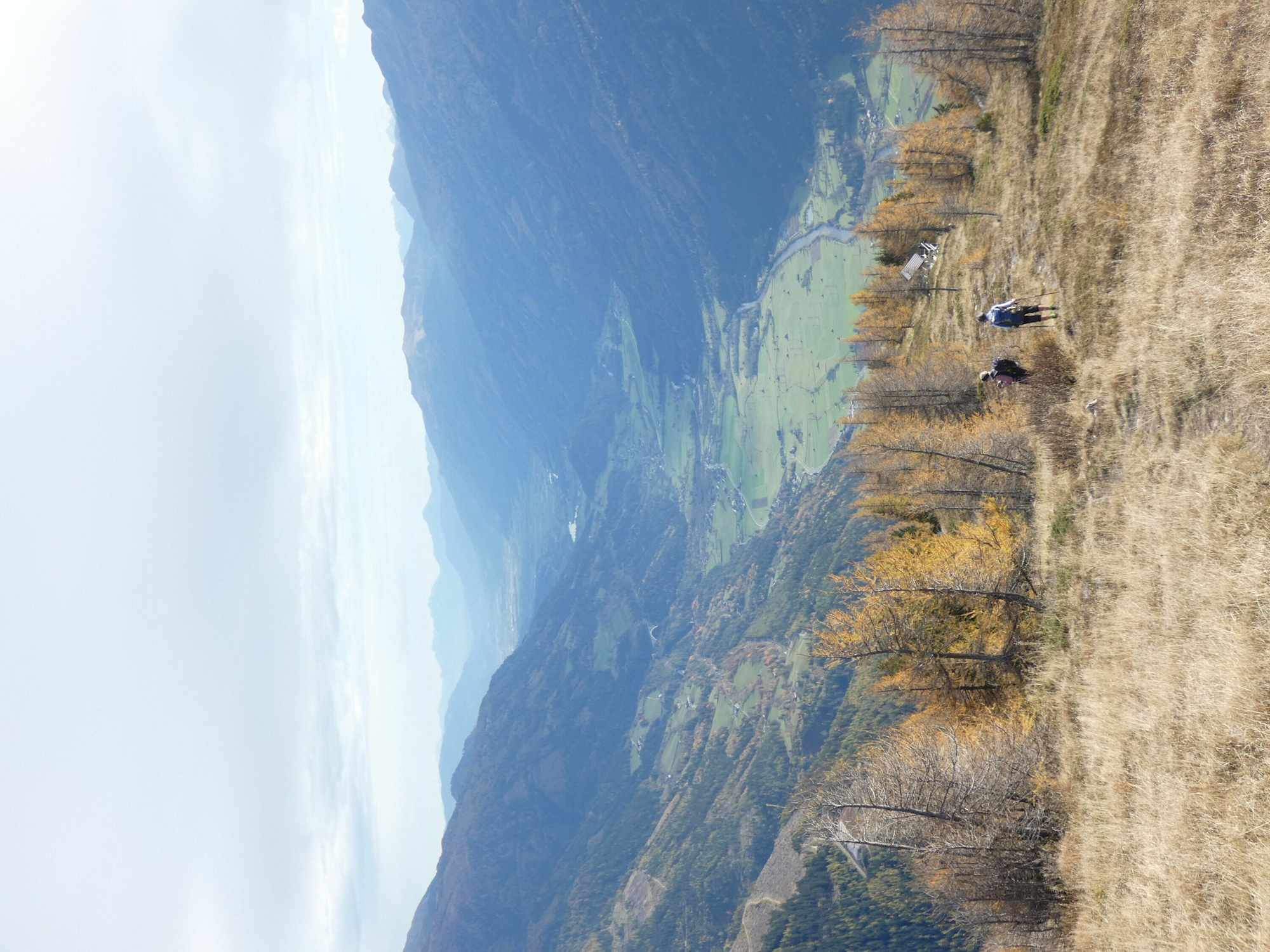 Aussicht auf dem Weg zum Lonzaköpfl