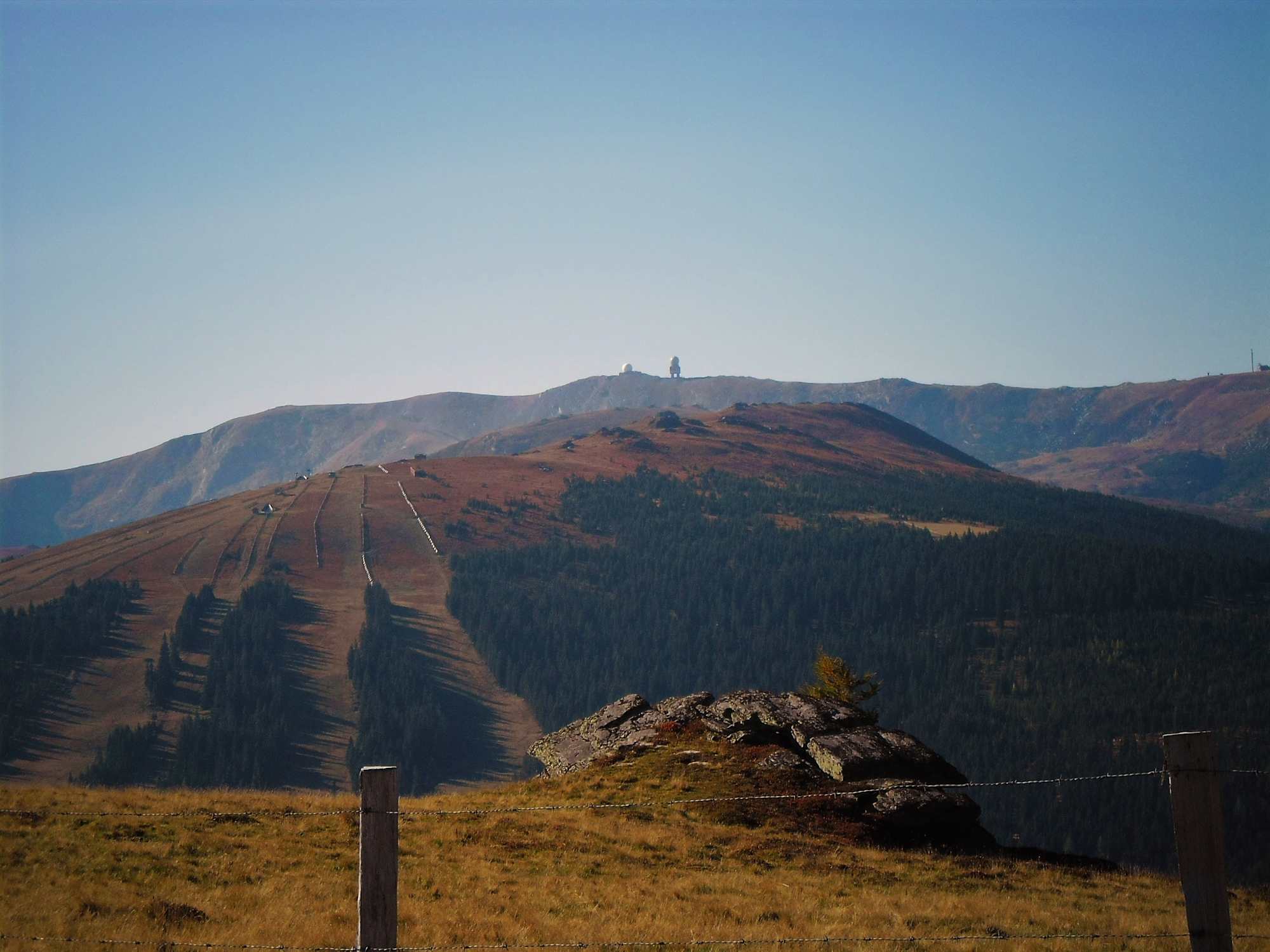 Blick von der Handalm auf die Brandhöhe und Großer Speikkogel
