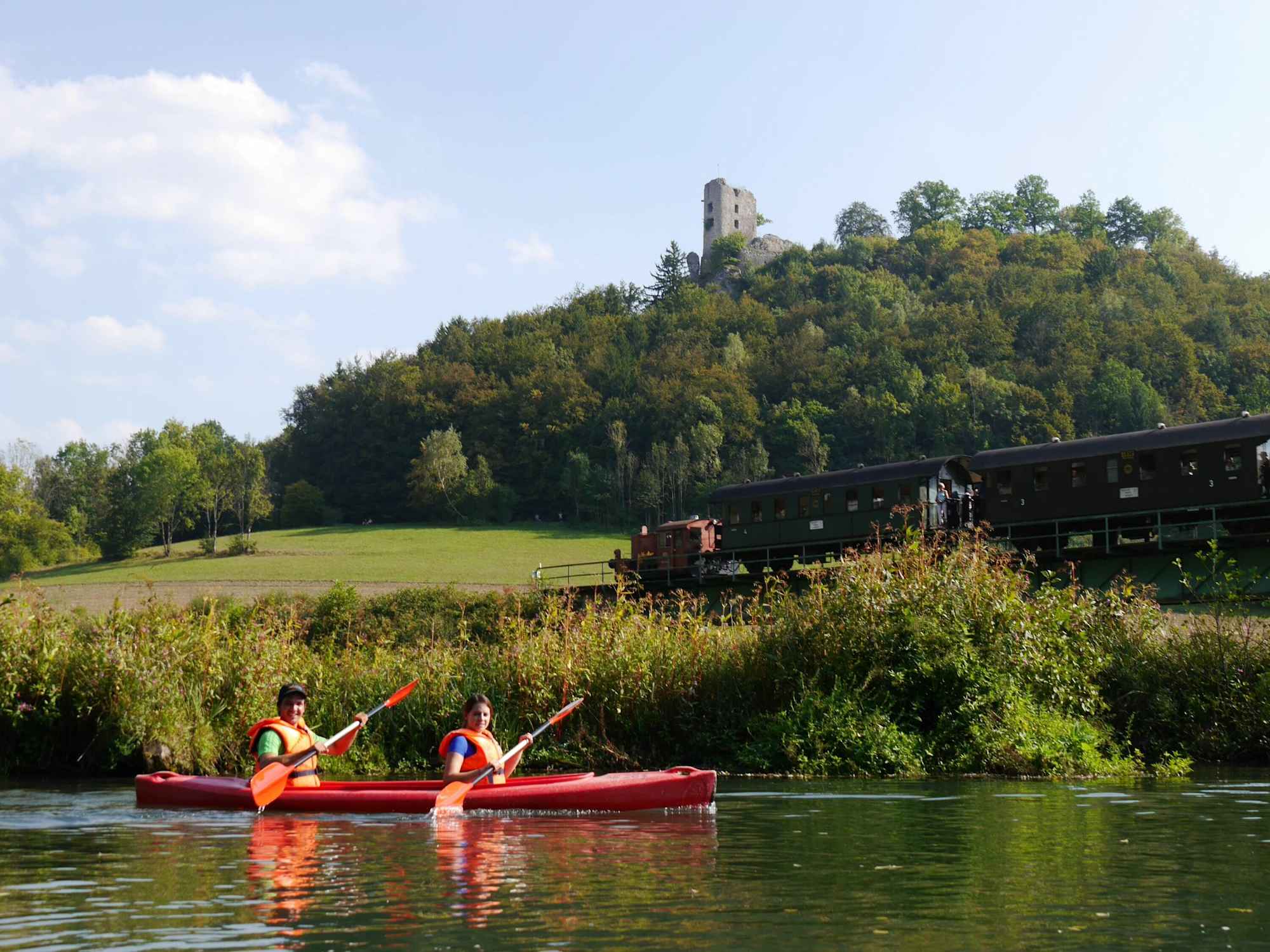 Nachmittagstour auf der Wiesent, von Muggendorf nach Rothenbühl