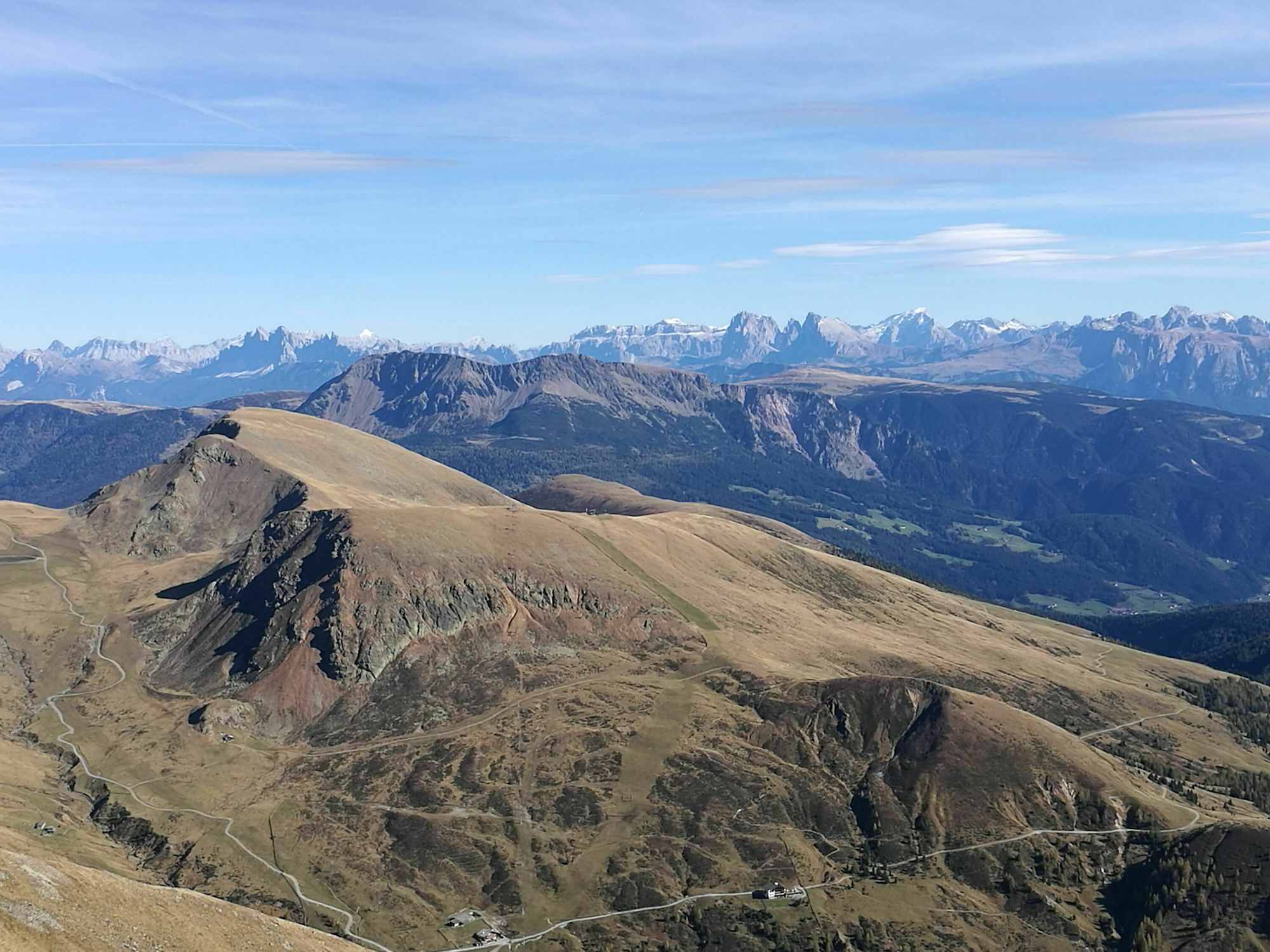 Blick vom Kleinen Ifinger auf die Dolomiten