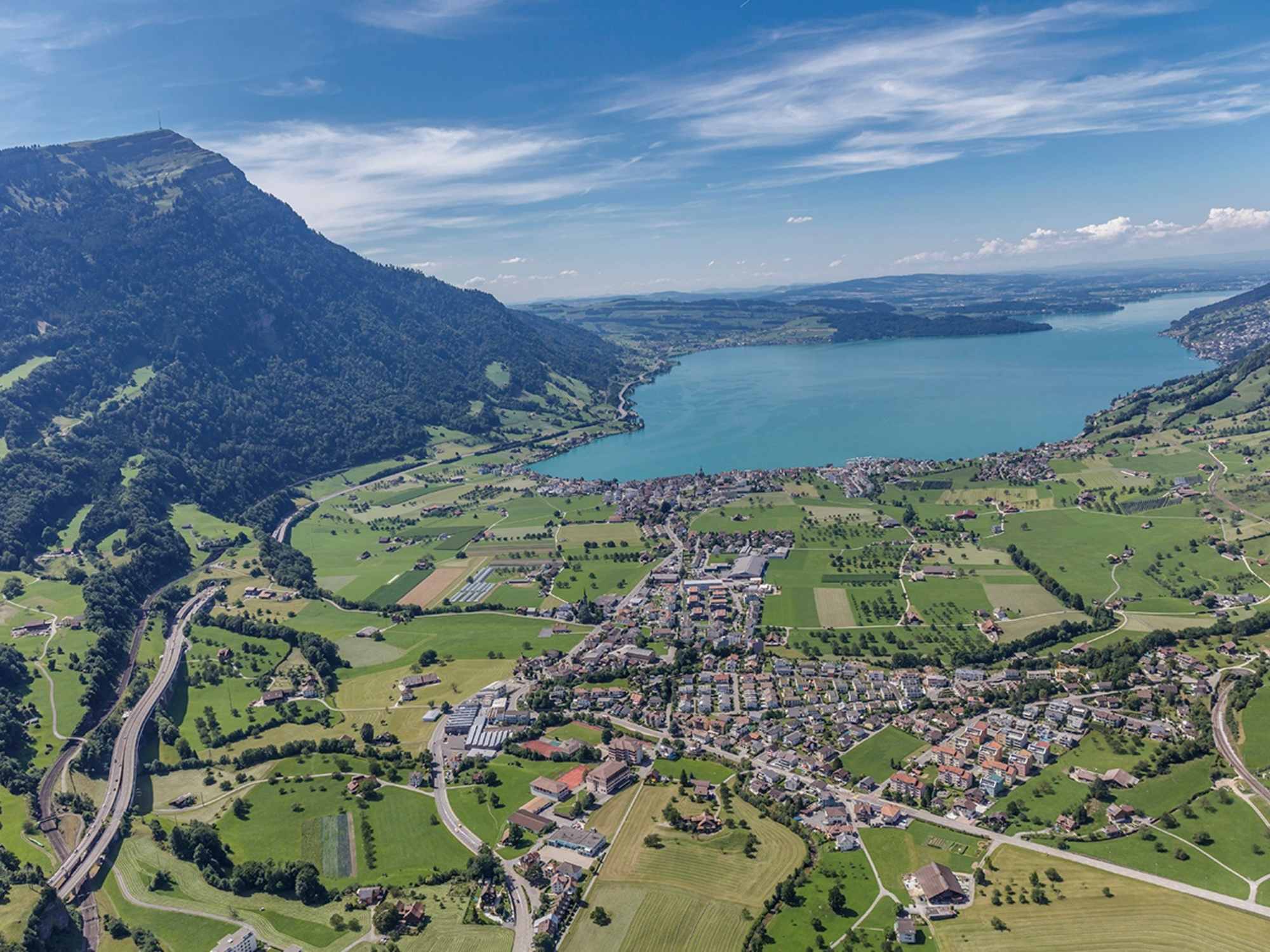 Sicht über Arth/Goldau