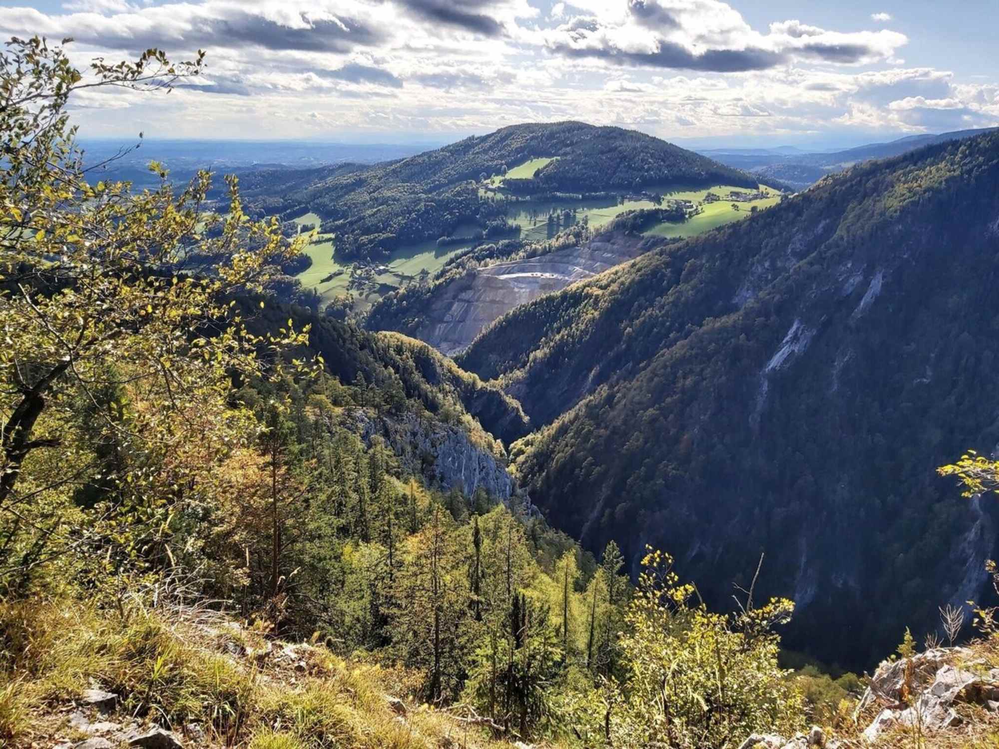 Blick zum Wolfssattel