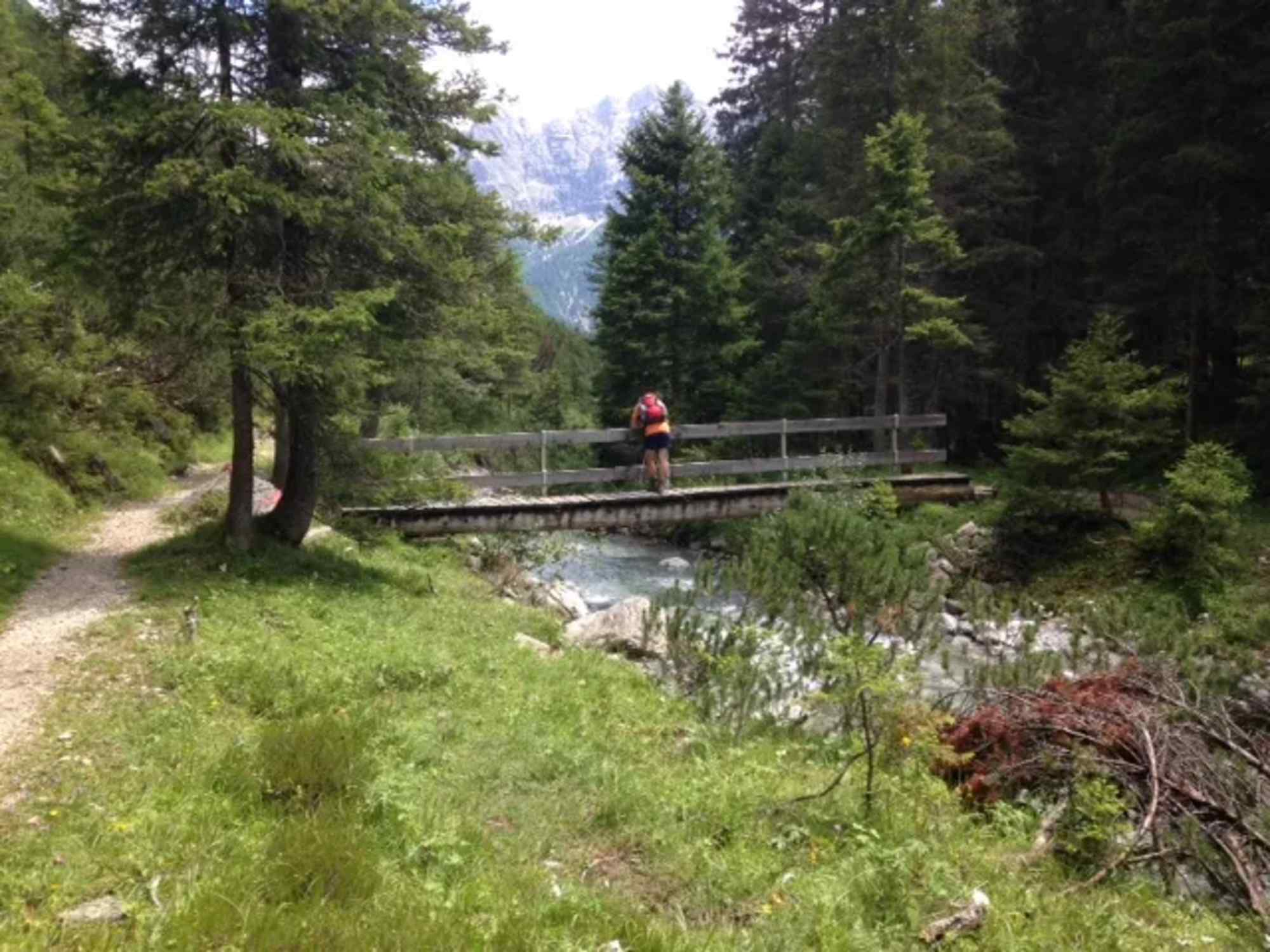 Brücke bei den Jochbachhütte