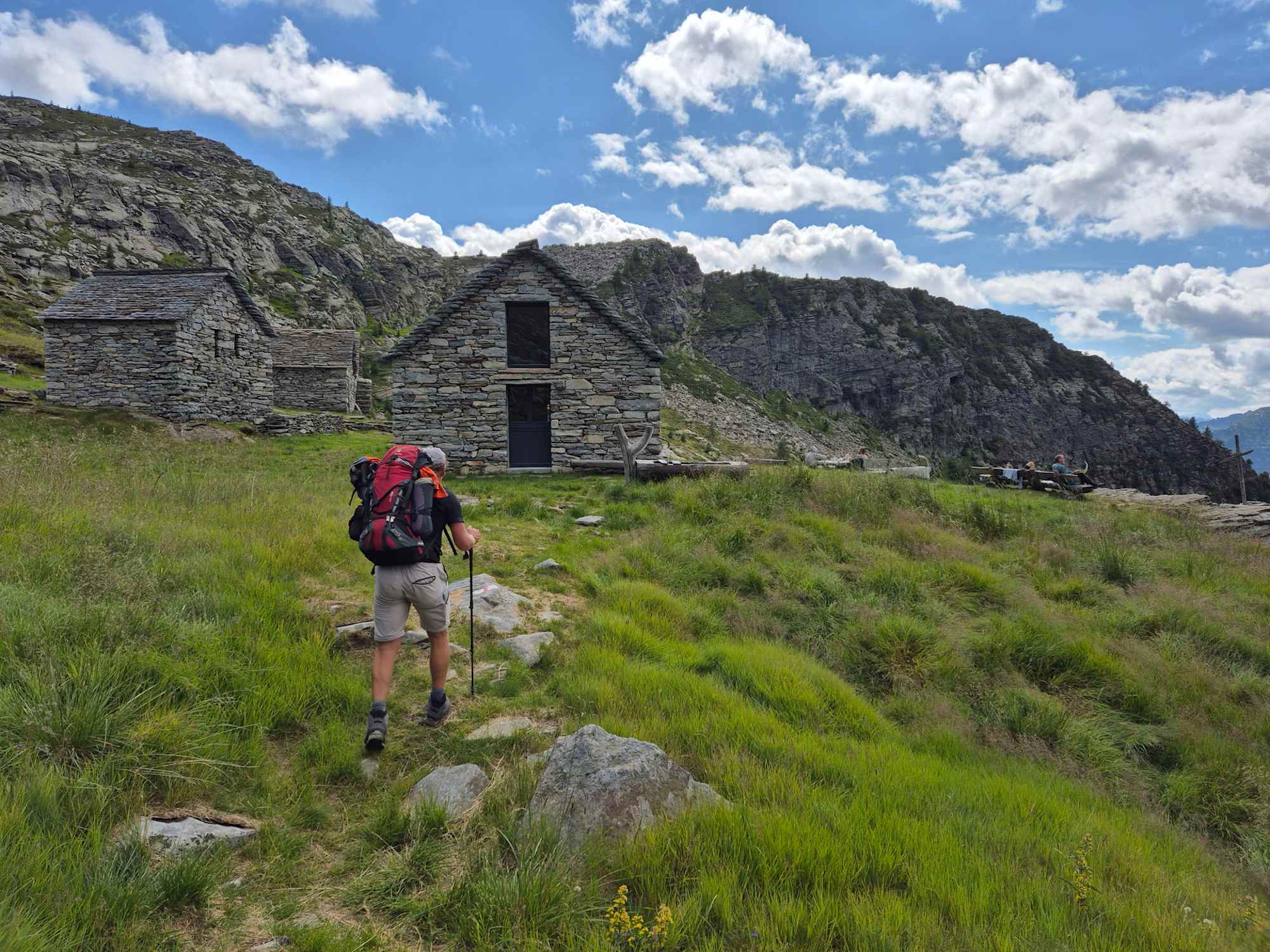 Etappenziel: die Cornavosa Hütte