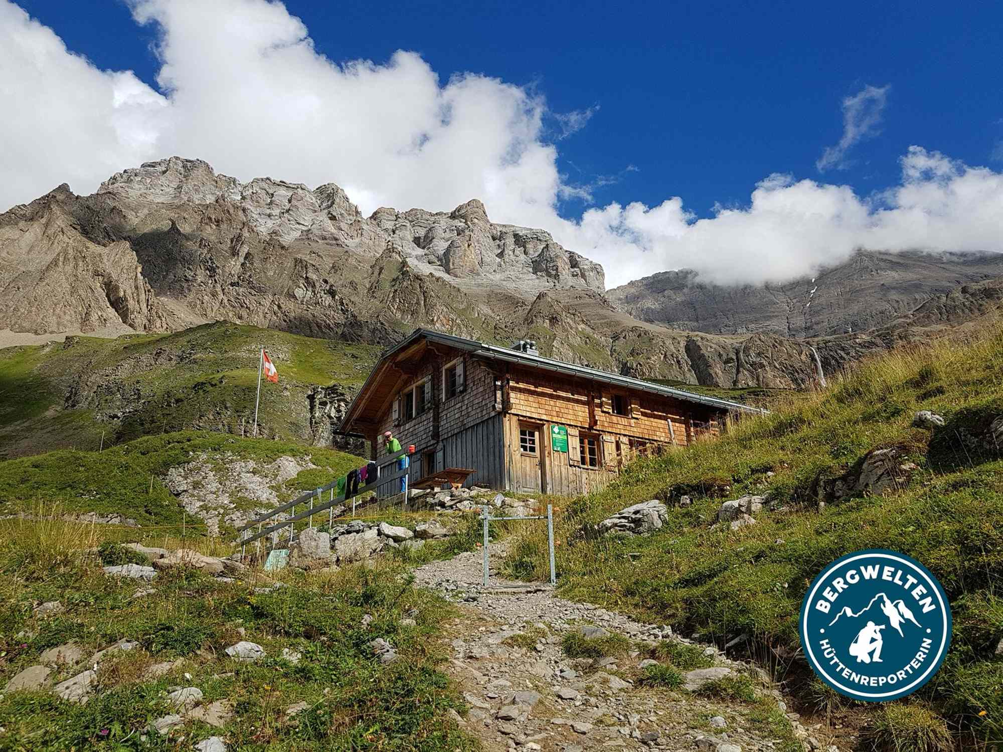 Die wunderschön gelegene Geltenhütte.