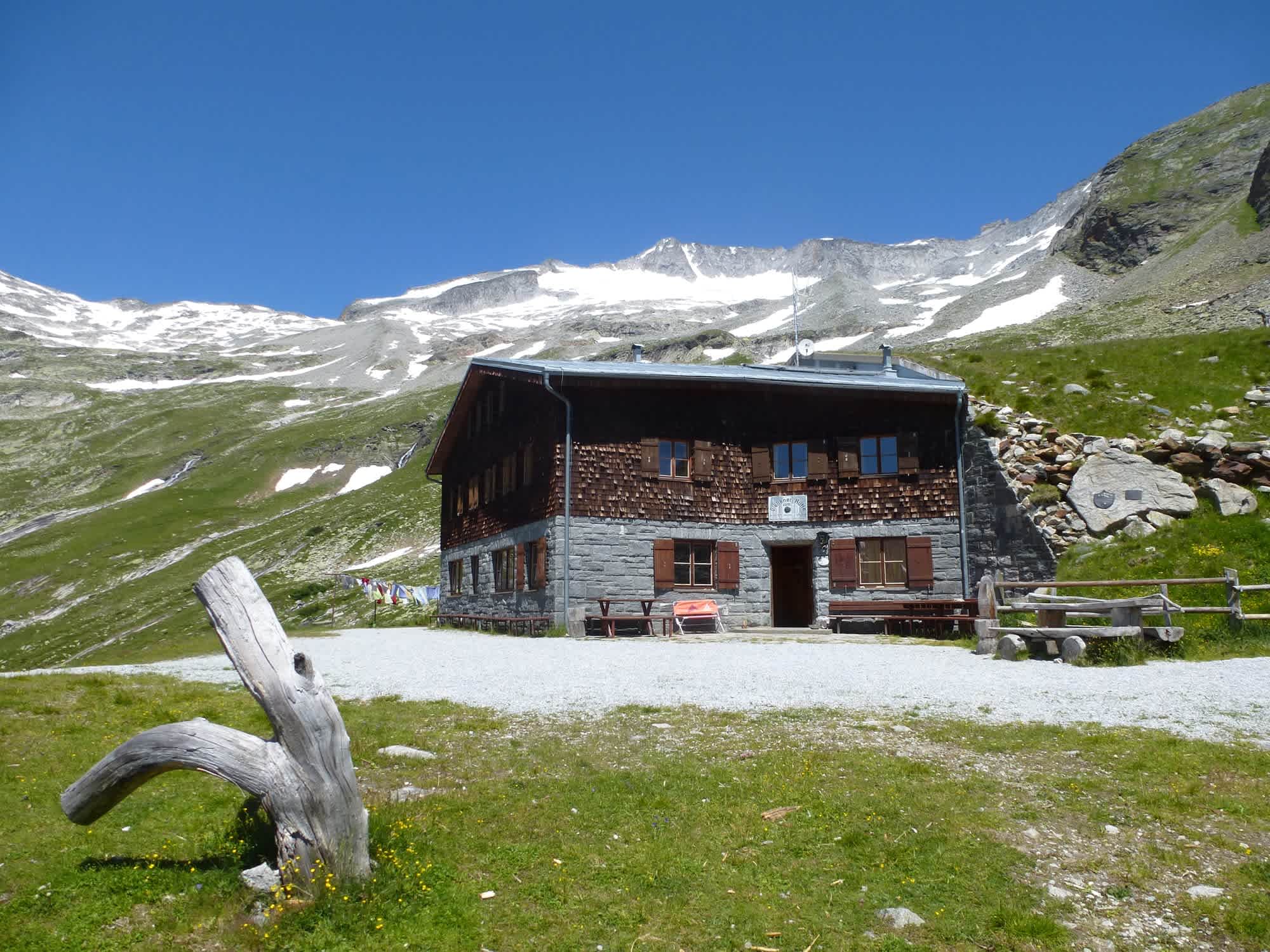 Die Gießener Hütte lädt zur Einkehr ein.