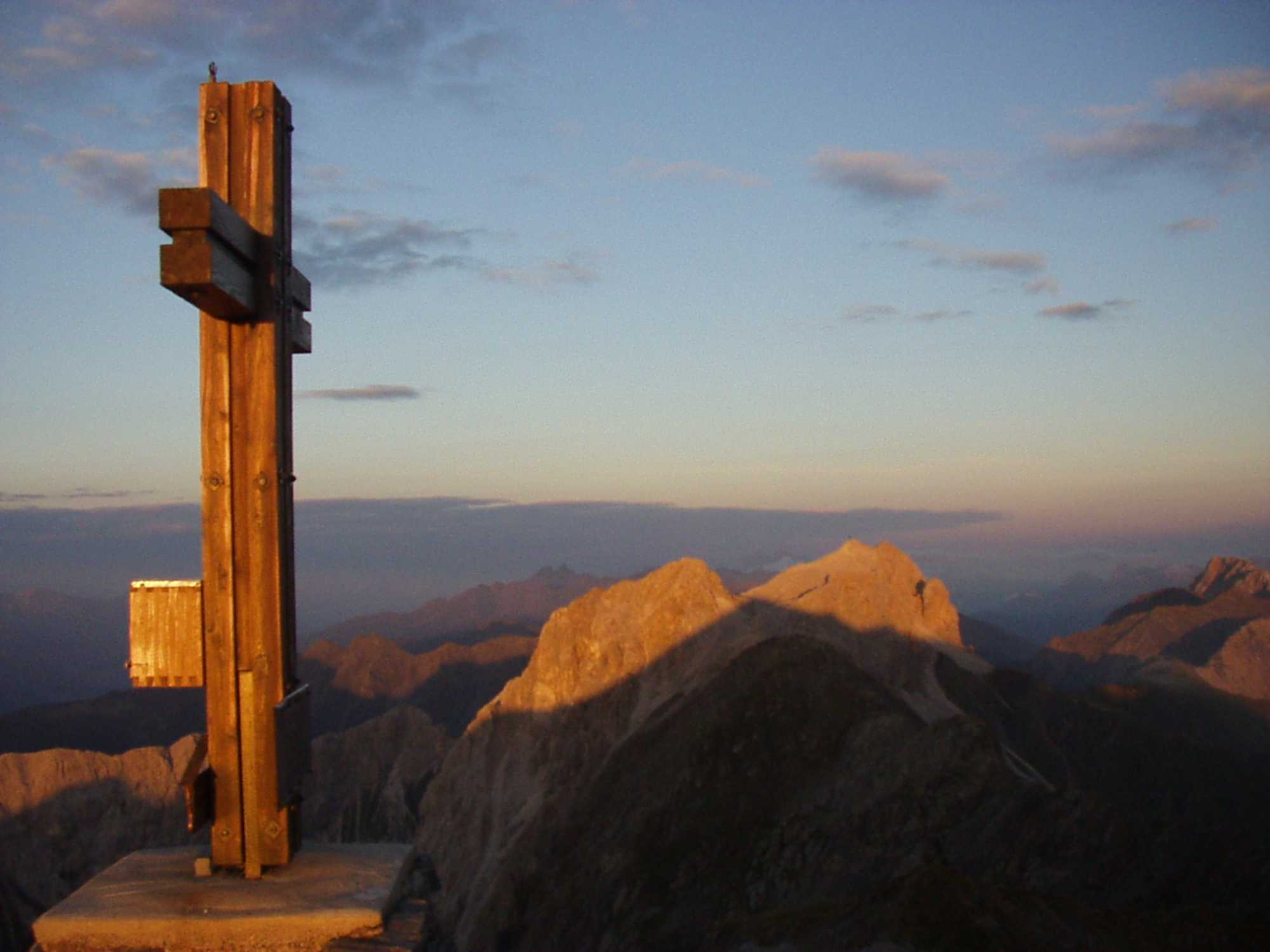 Gipfelkreuz auf der Pfannspitze