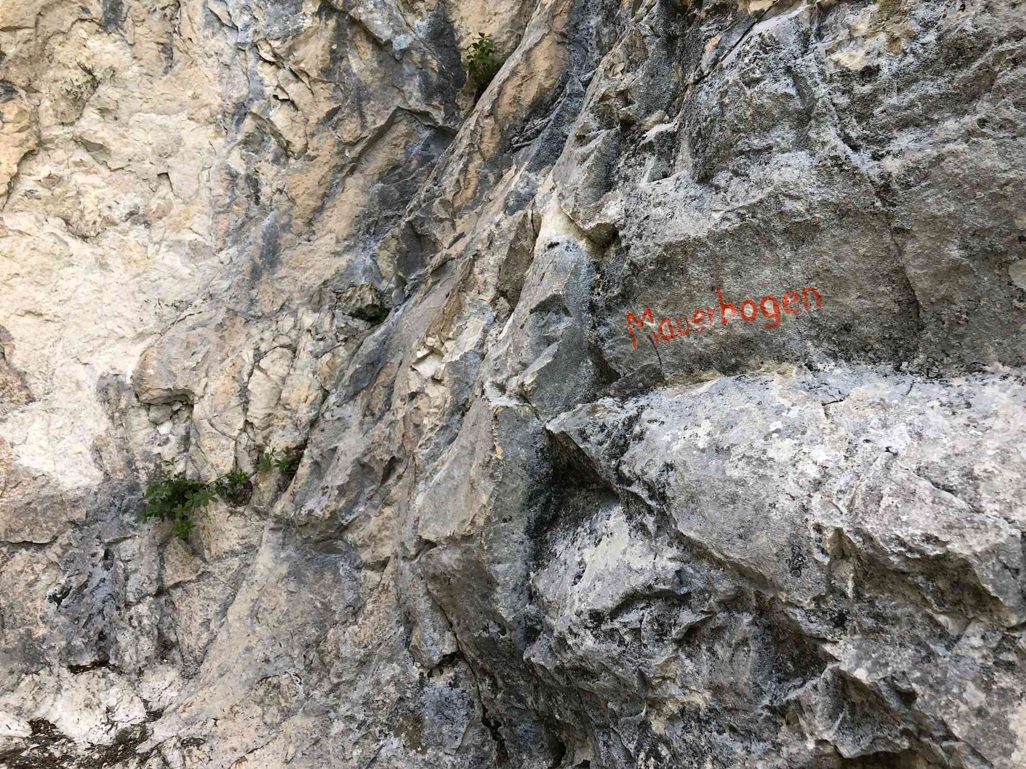 Kletterwand Mauerbogen in Leutasch