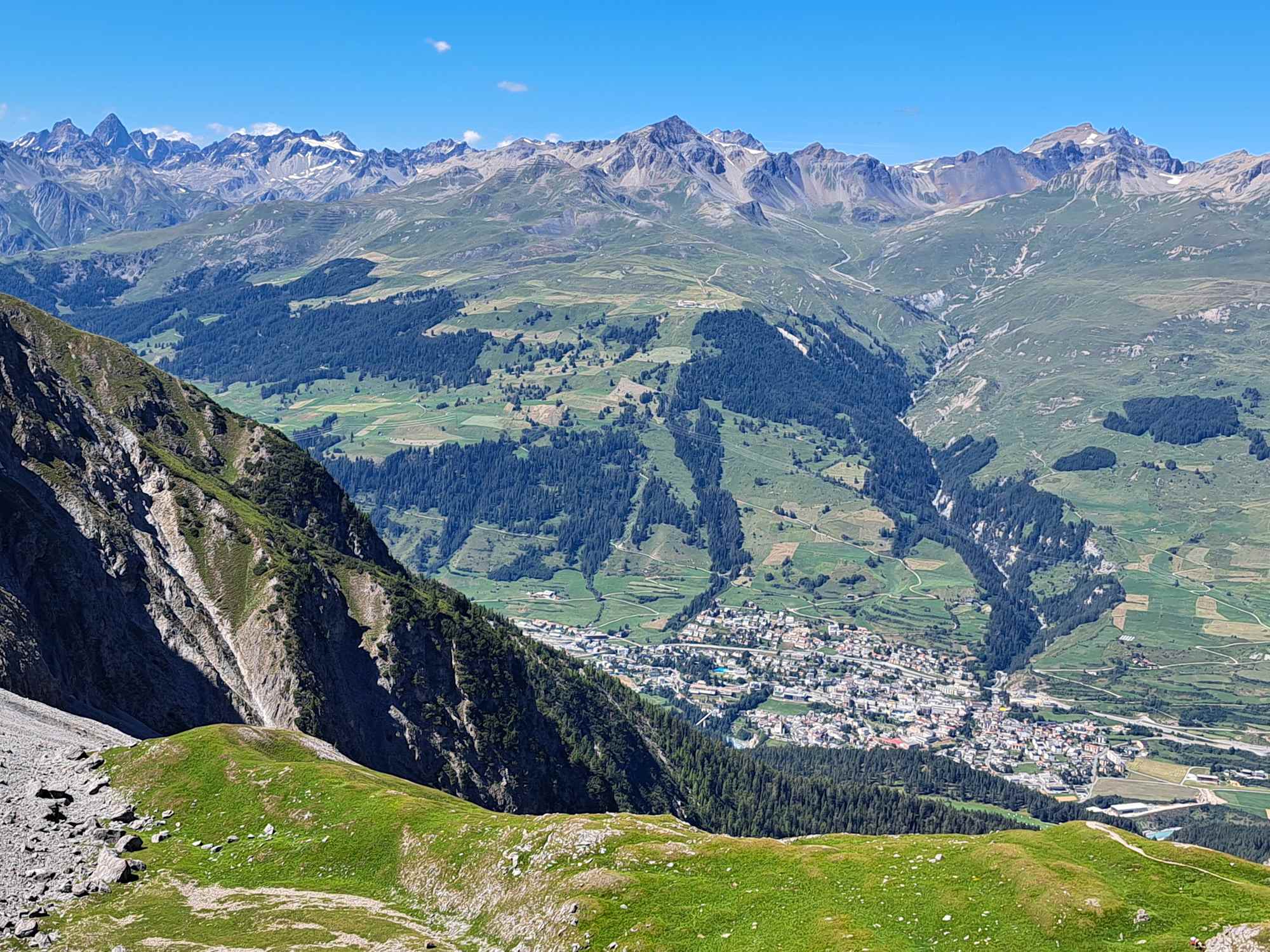 Aussicht von der Lischanahütte