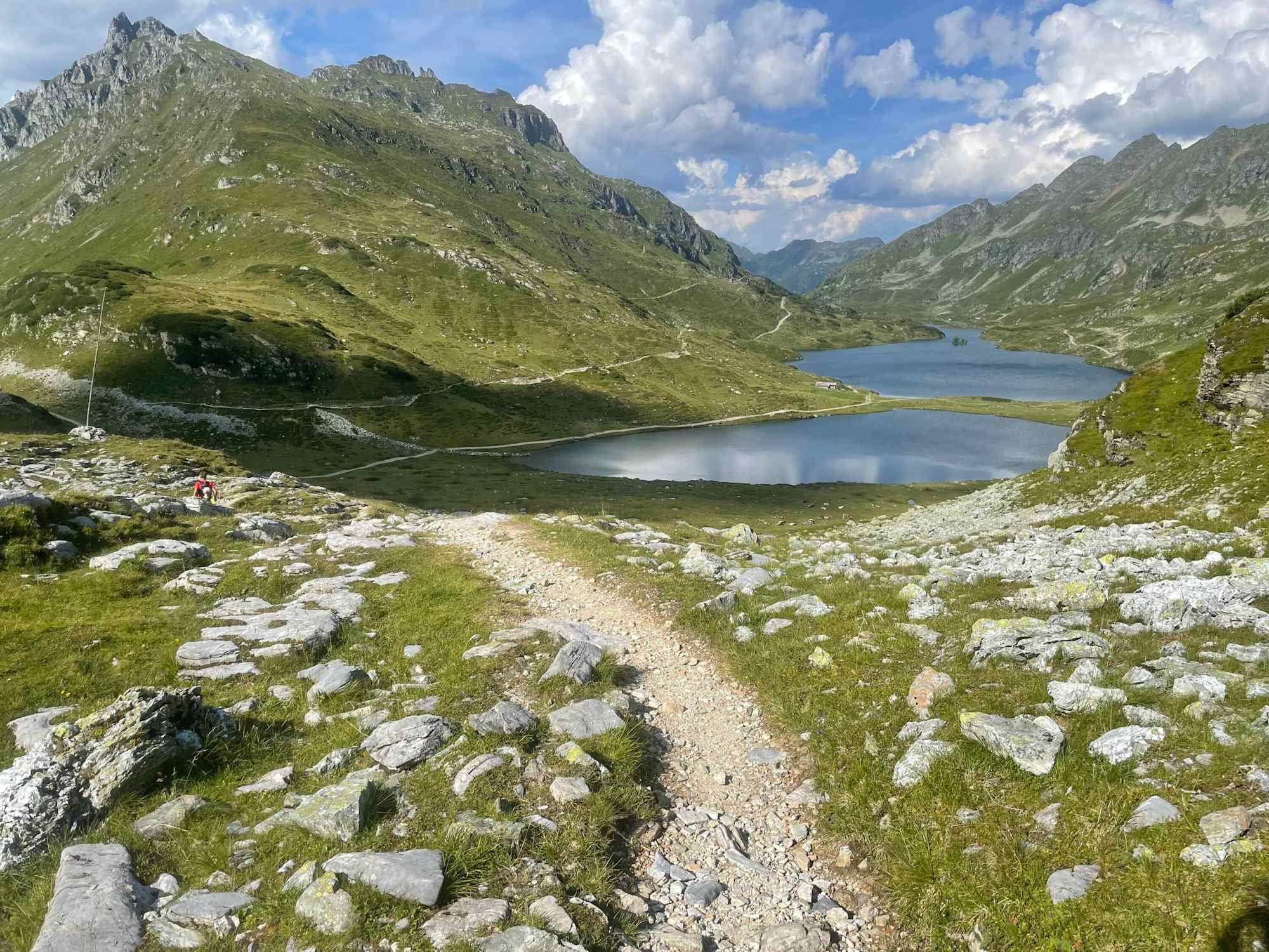Kurz vor dem Ziel auf Etappe 2 der Lungauer Tauern Krone - die Giglachseen.