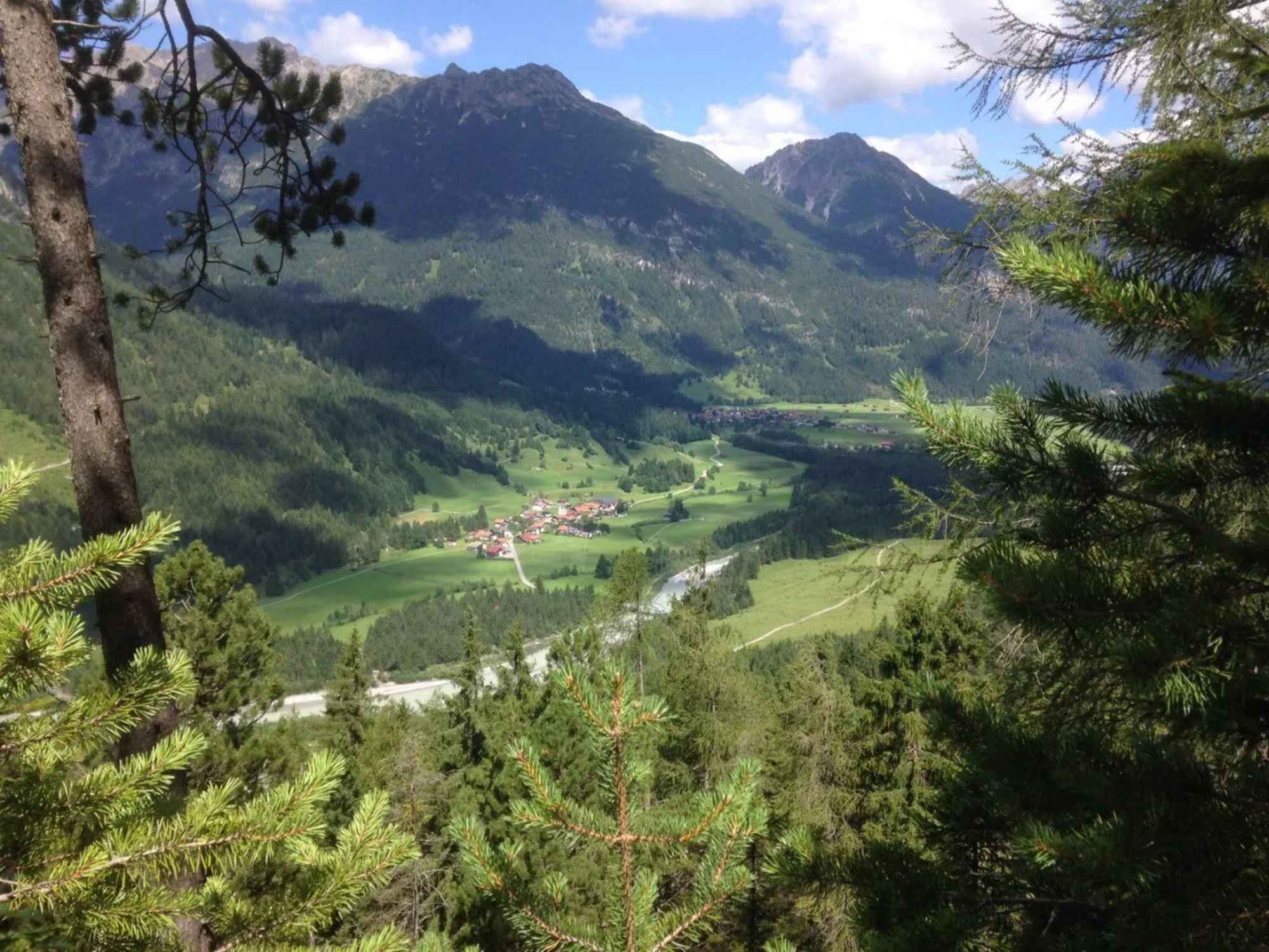 Blick hinunter in die Martinsau