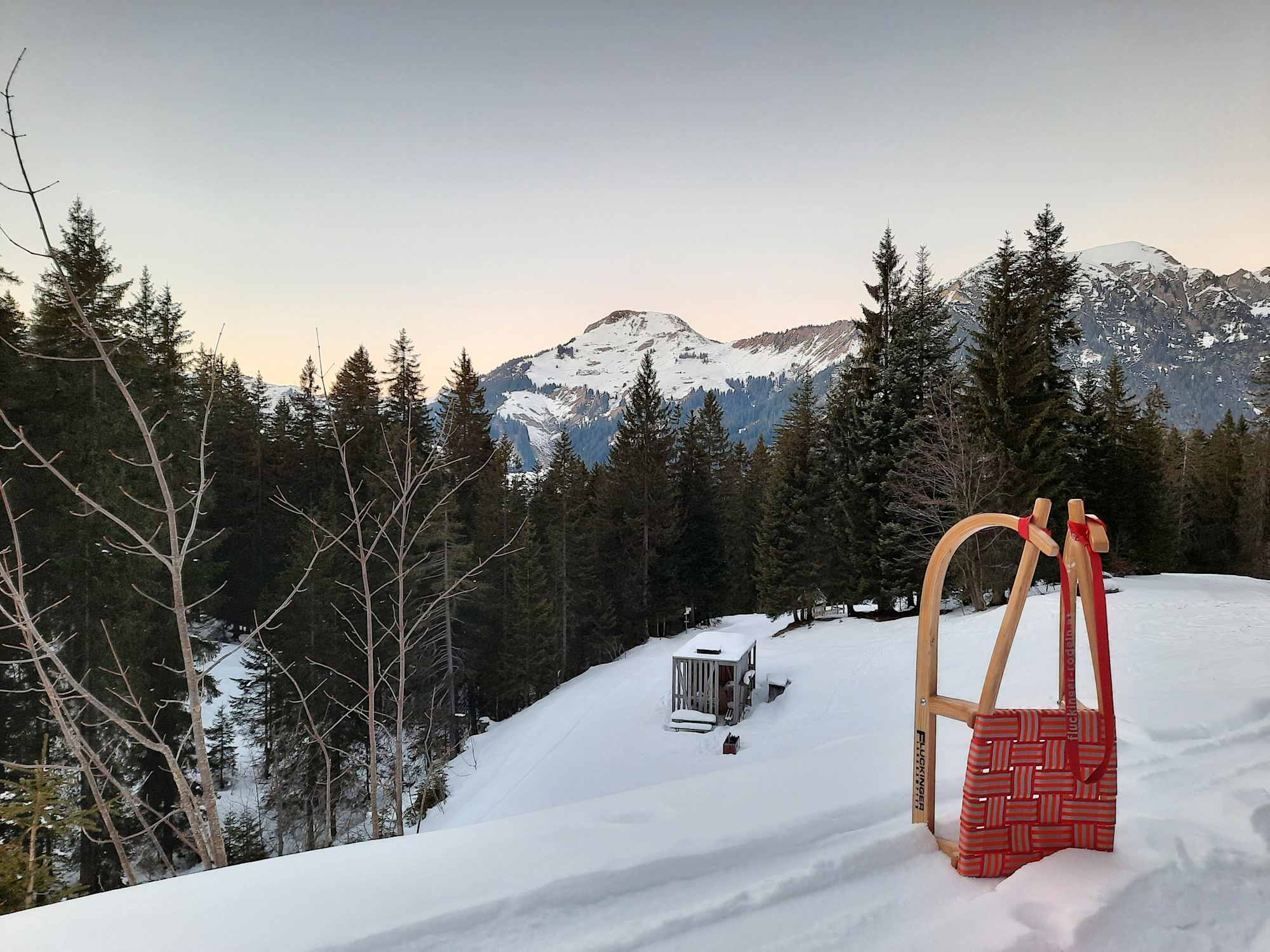 Rodeln in Sonntag-Stein
