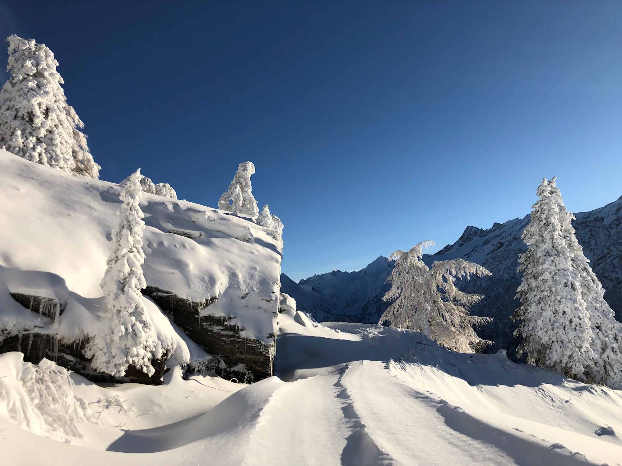 Schneeschuh-Wanderweg Rambött-Gorda
