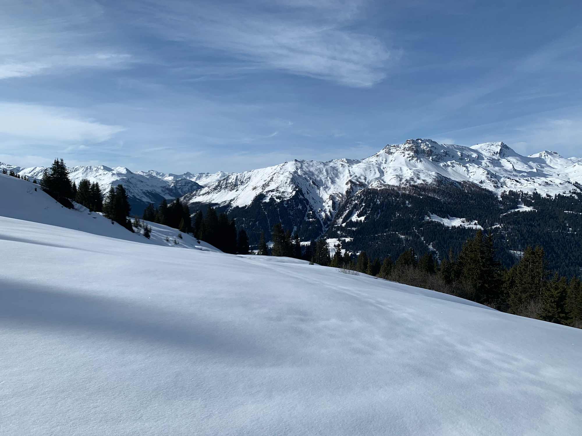 Auf dem Mässplatte-Trail bei der Madrisa