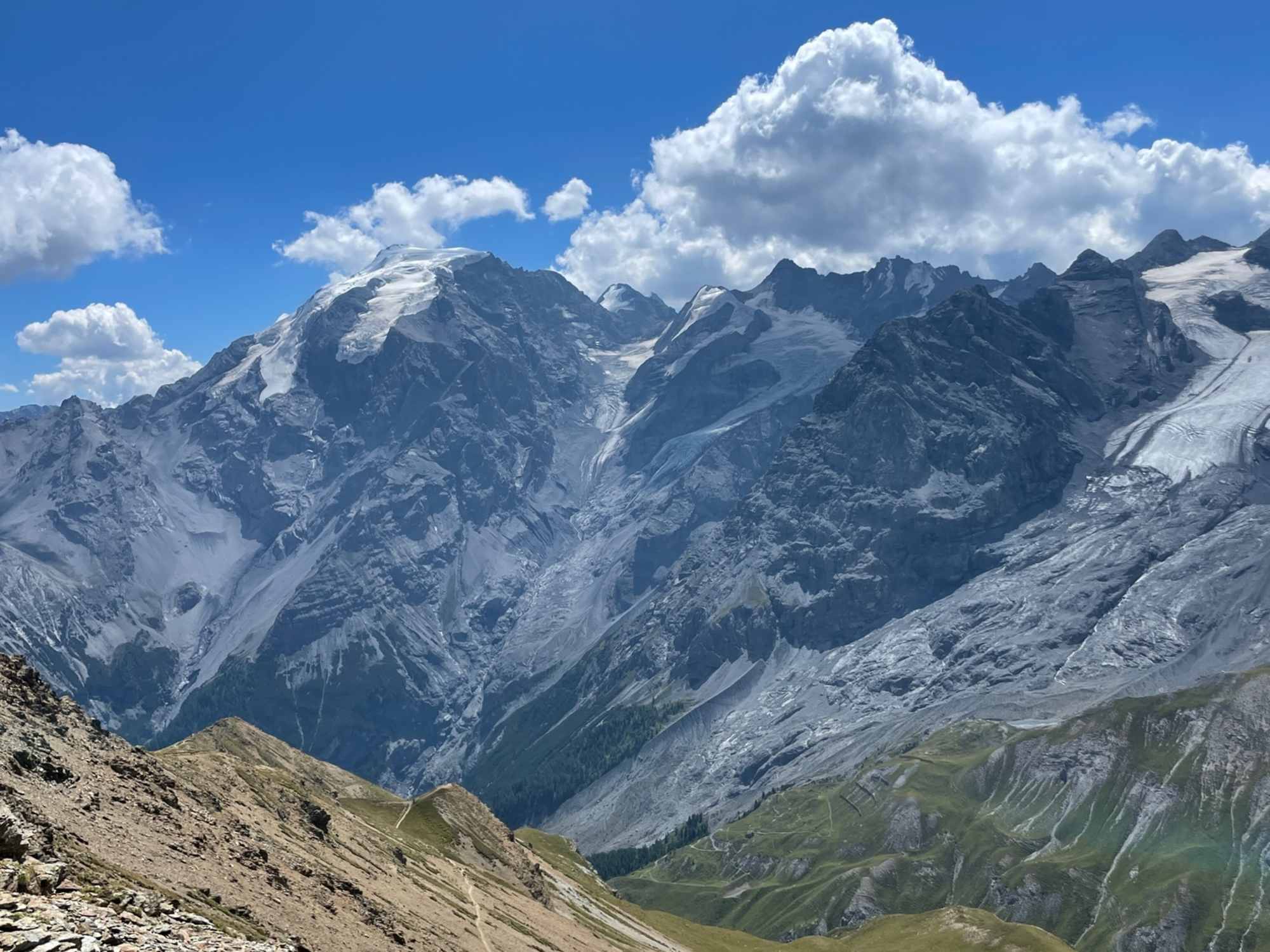 Sella da Piz Cotschen, Blick auf den Ortler
