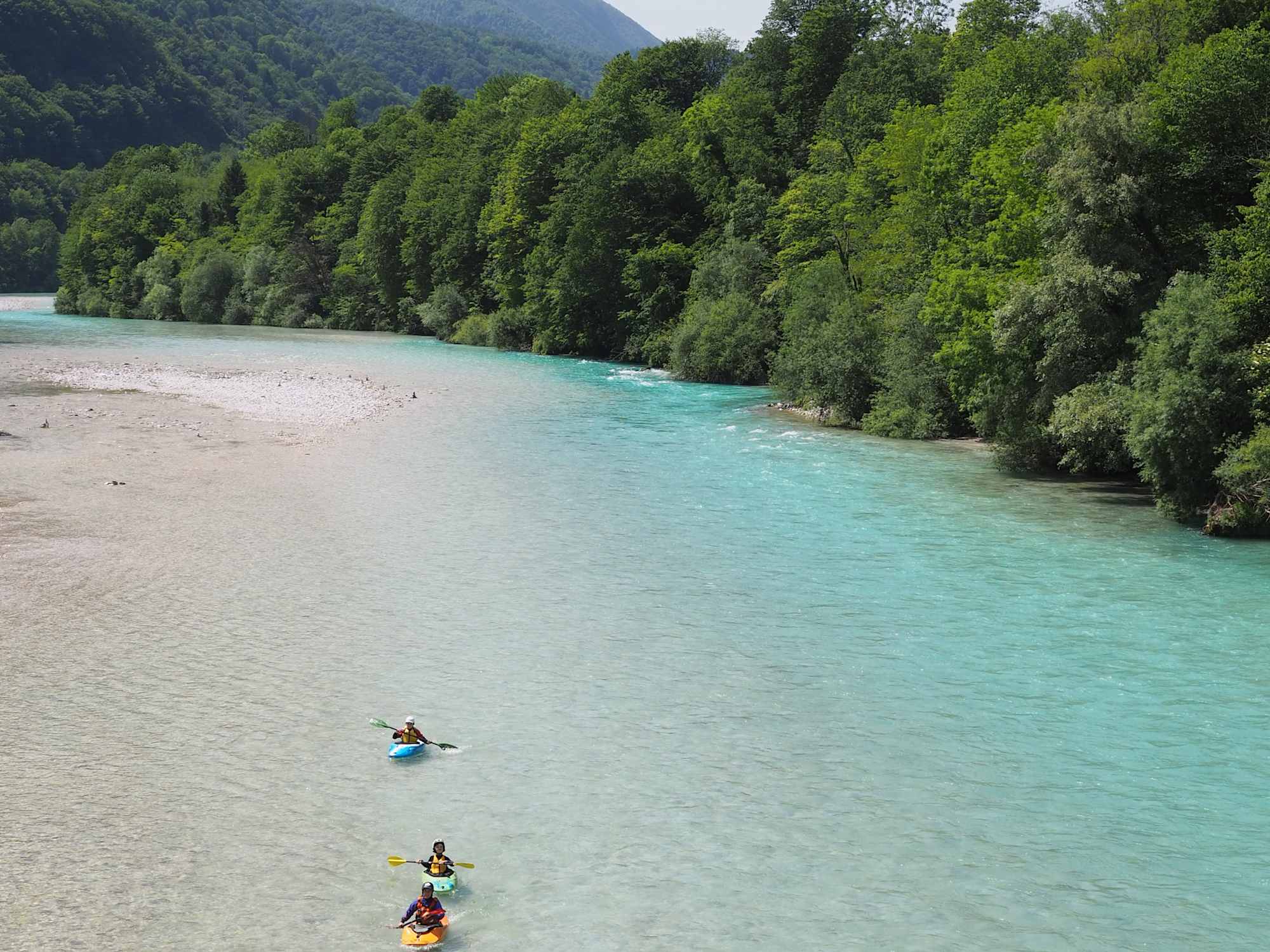 Flusswandern auf der Soča ab Kobarid