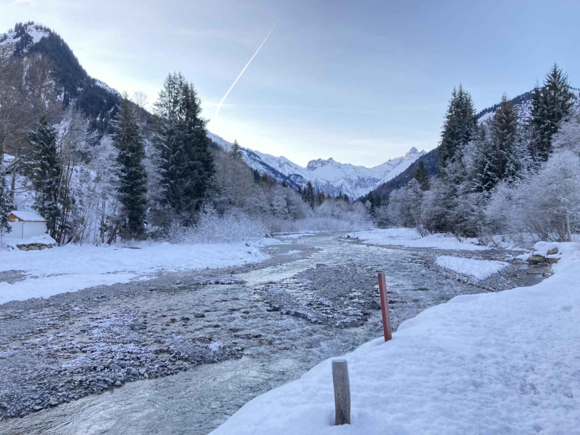 Am Jägerstand mit Blick über die Trettach