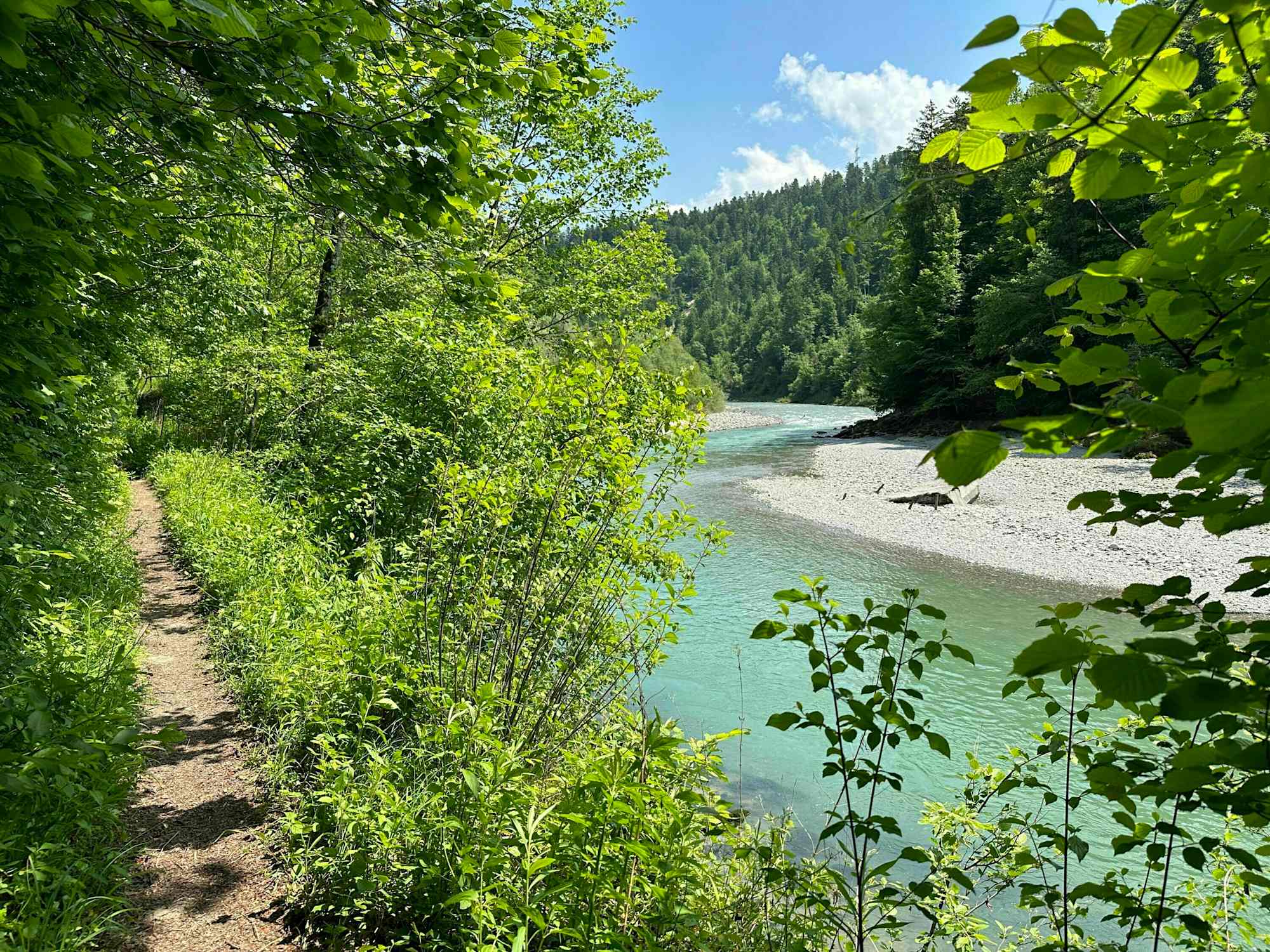 Zum Auto retour kommt man über einen netten Trail