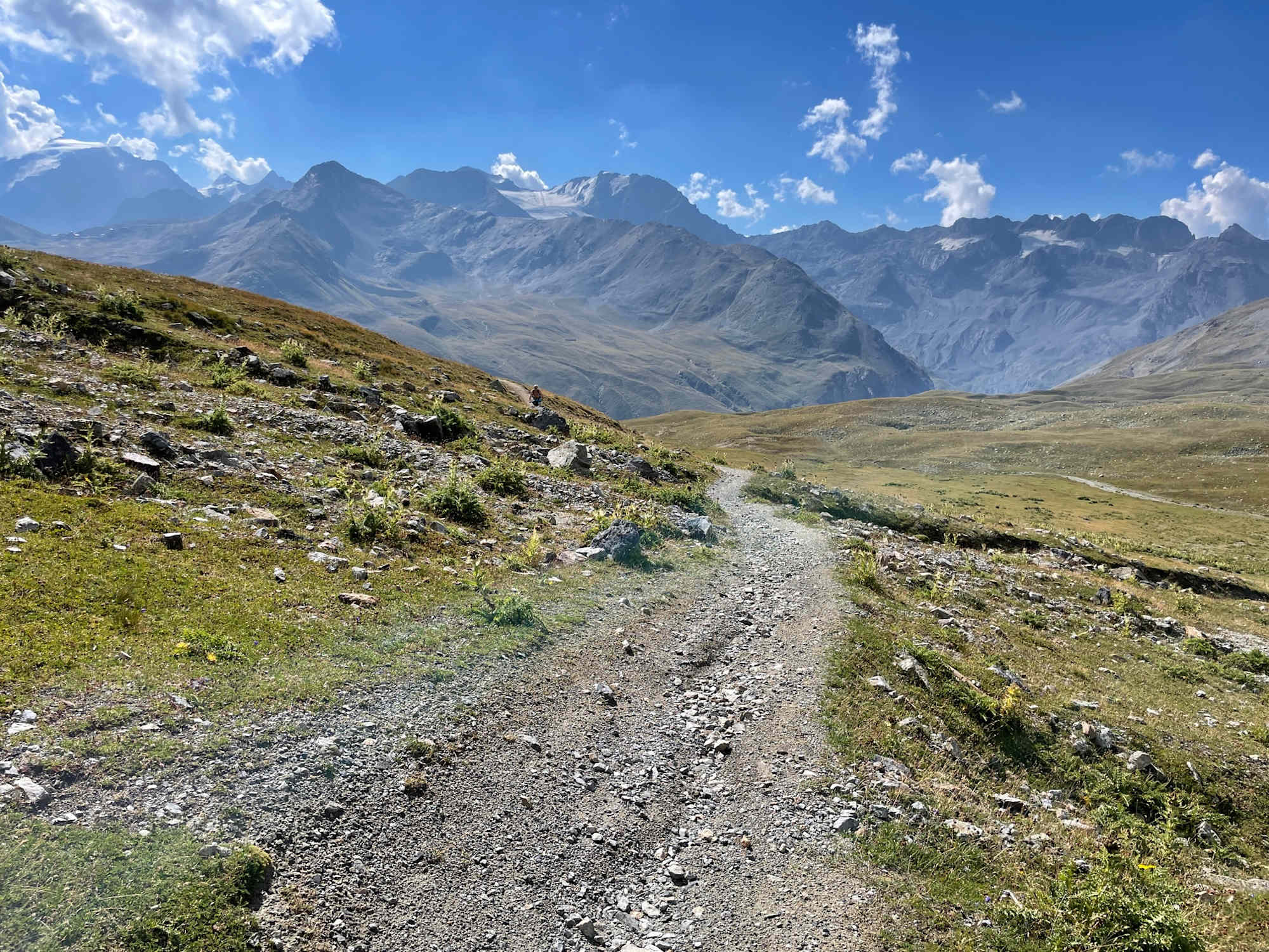 Blick vom Umbrailpass in Richtung Ortlergruppe