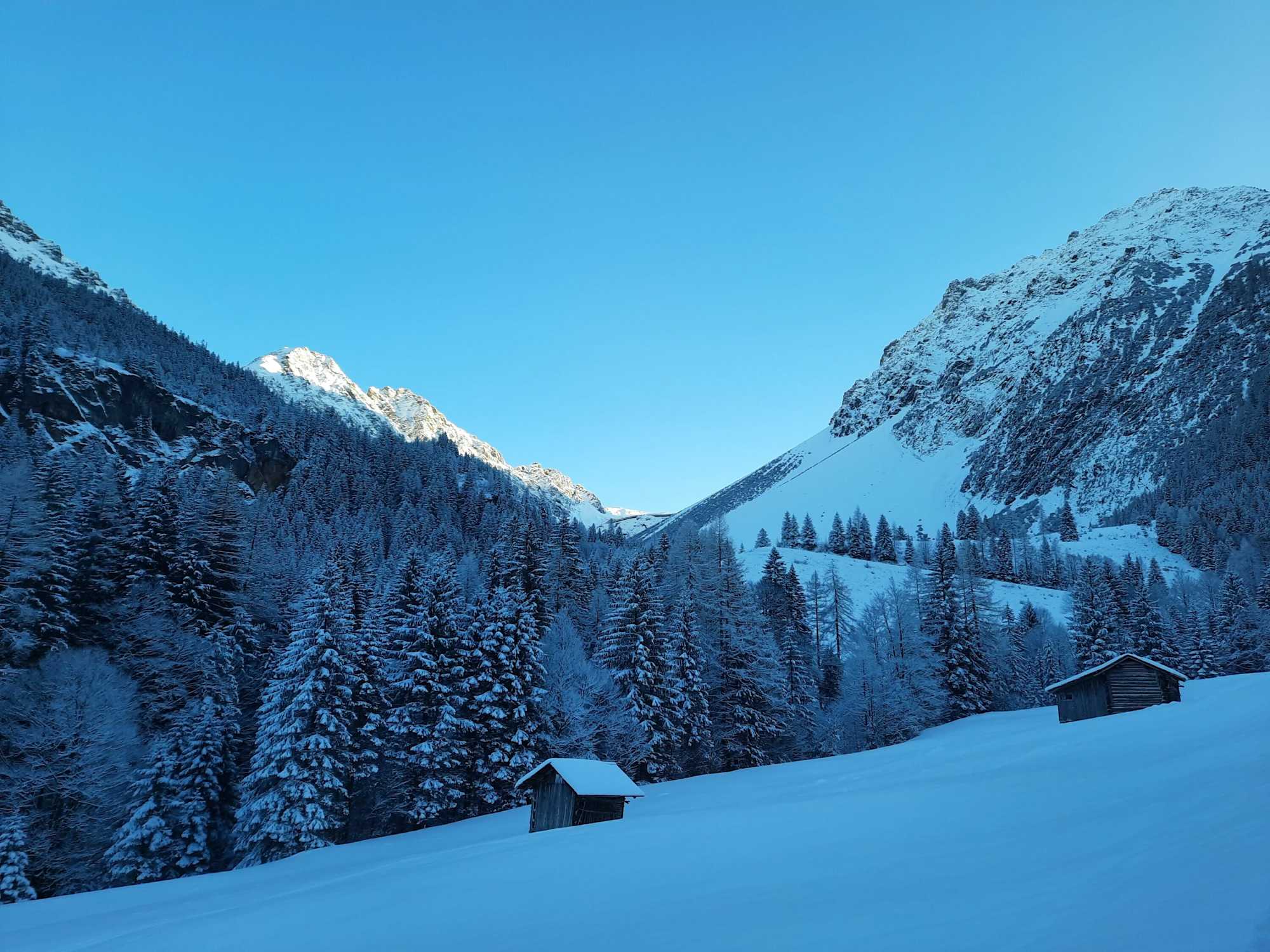 Unterwegs zur Schattenlaganthütte