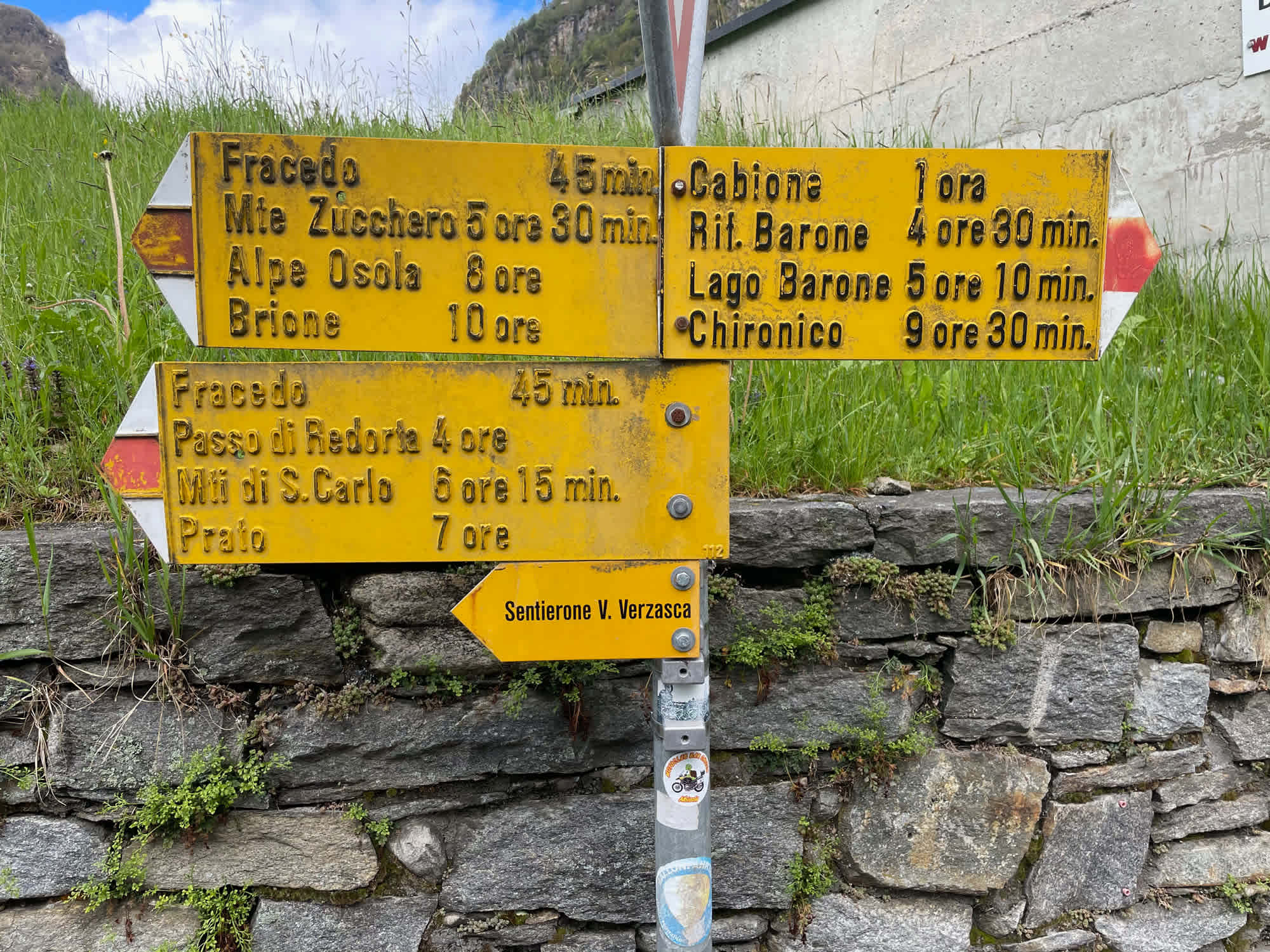 Wanderungen gibt es im Verzascatal viele