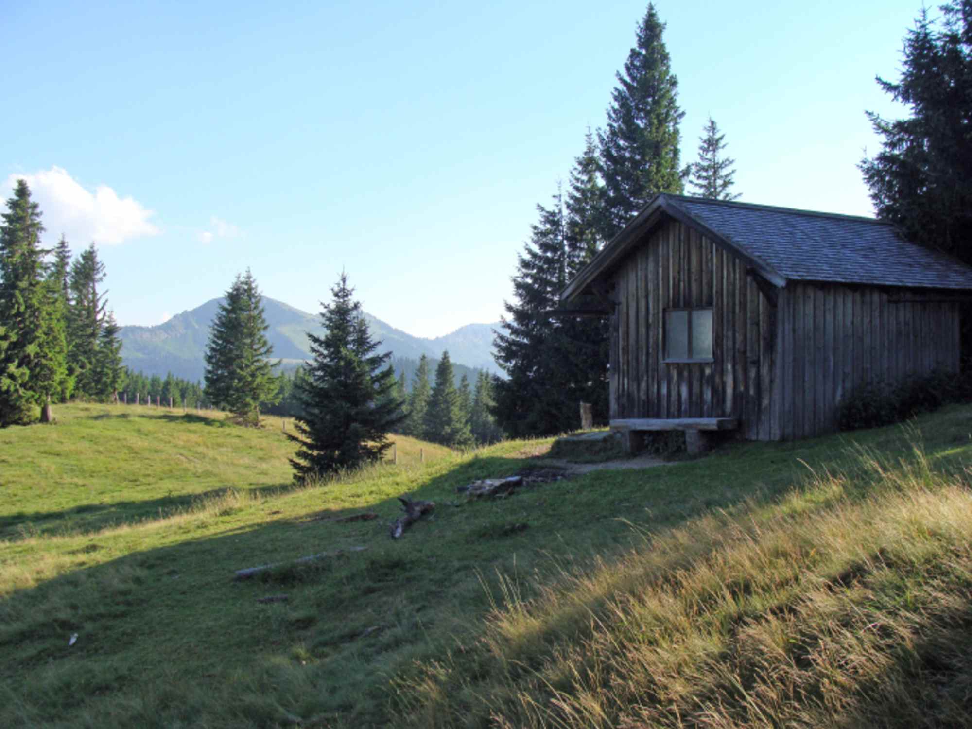 Hütte beim Aufstieg zum Gipfel