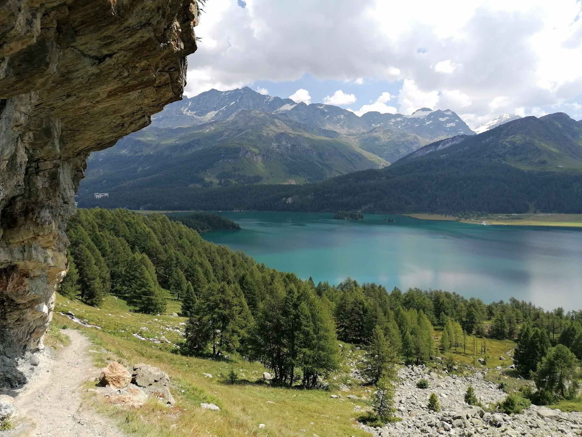 Blick auf den Silsersee