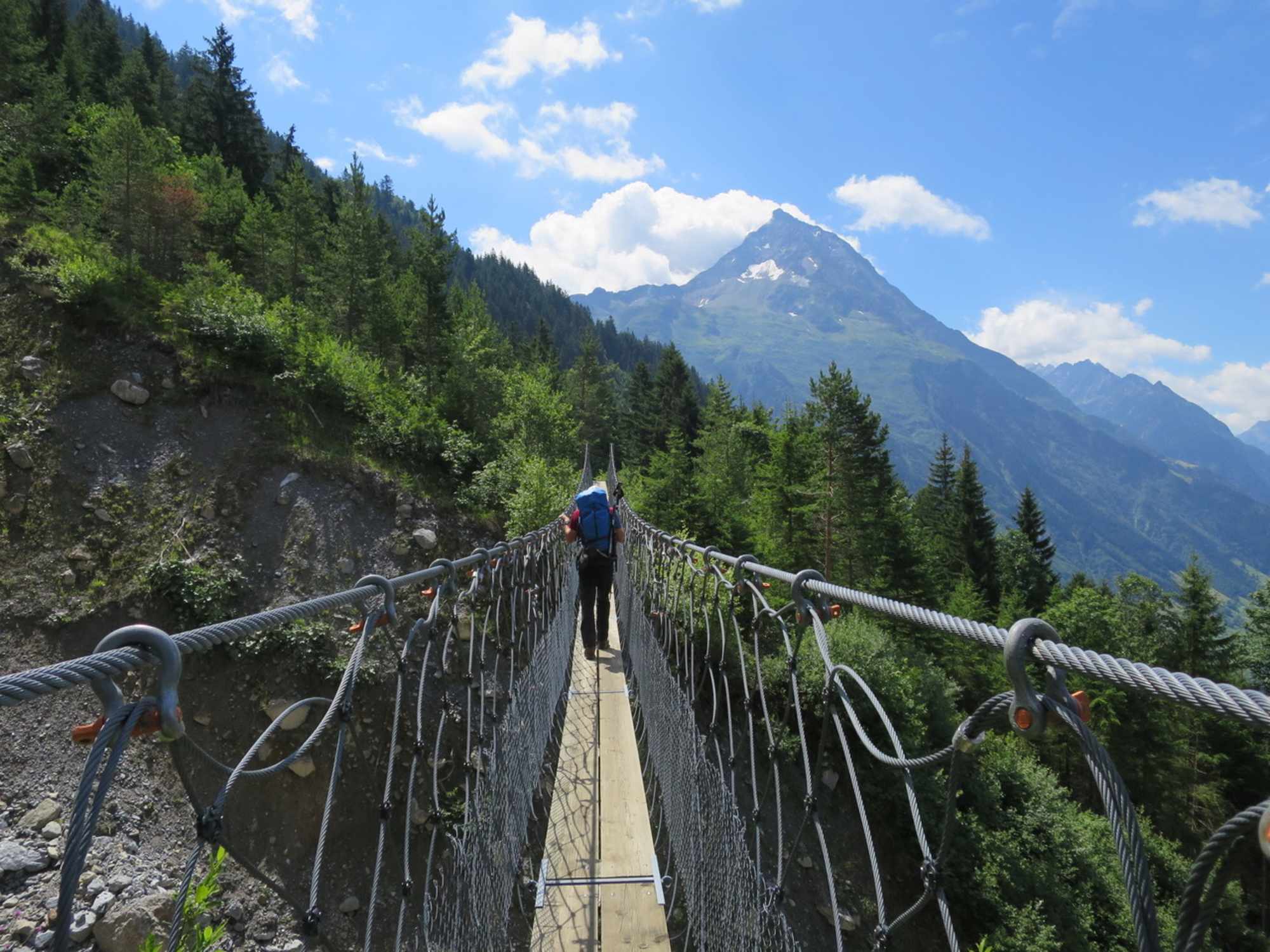 Hängebrücke kurz nach Kilcherberg