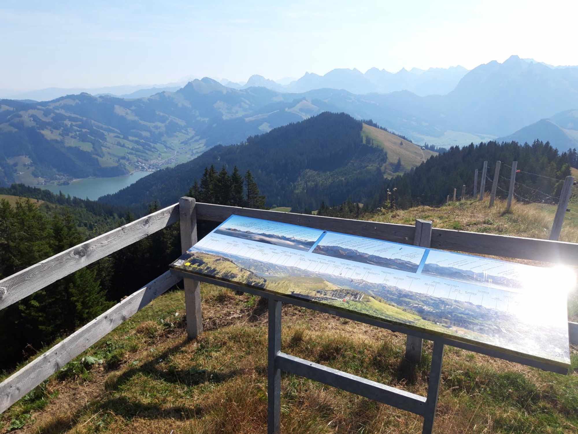 Spital mit Panoramatafel