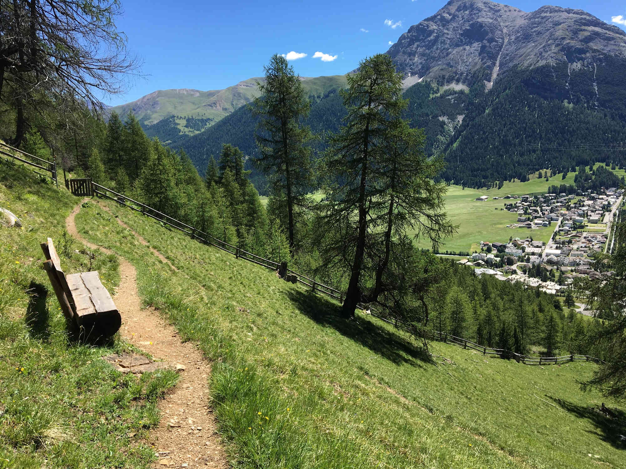 Aussicht auf Chamues-ch