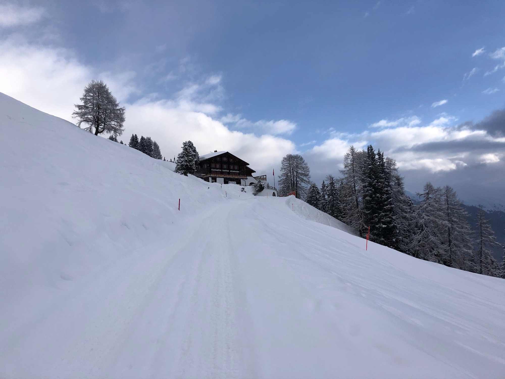Kurz vor der Strela Alp