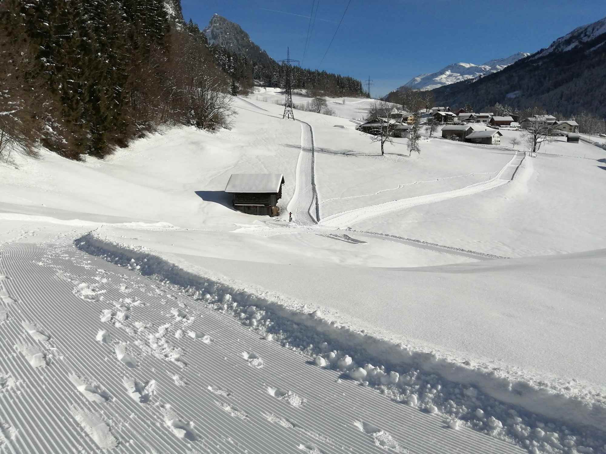 Winterwanderweg von Dalaas nach Wald