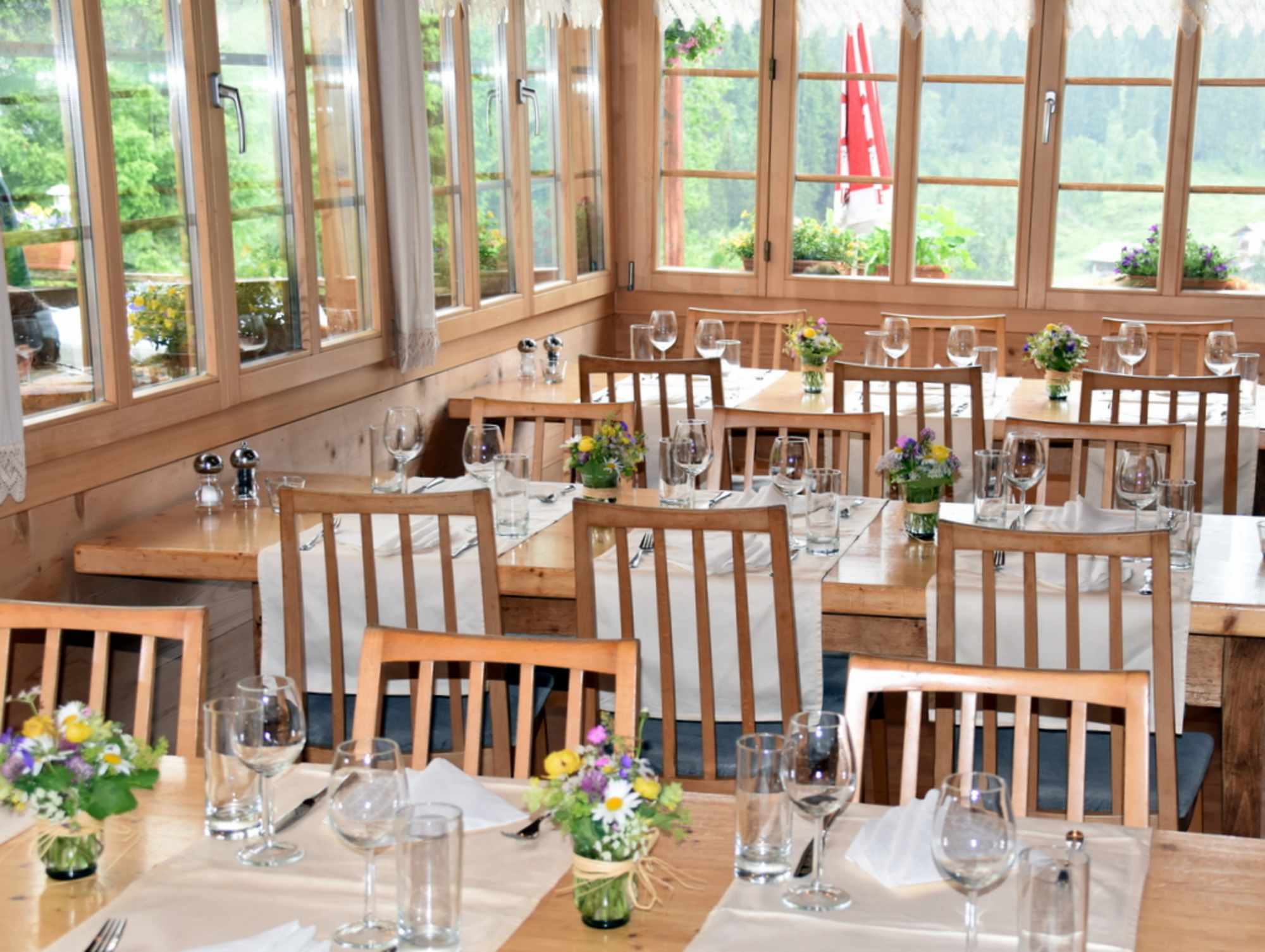 Stube des Naturfreundehaus Gorneren