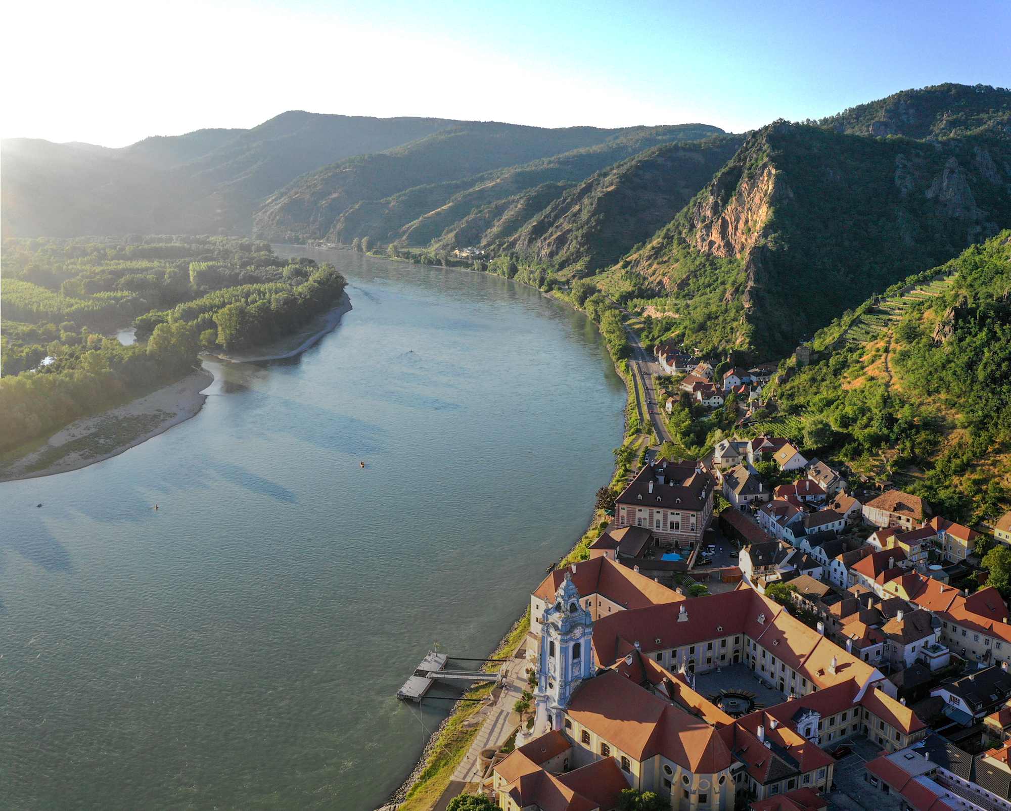 Blick auf Dürnstein in der Wachau