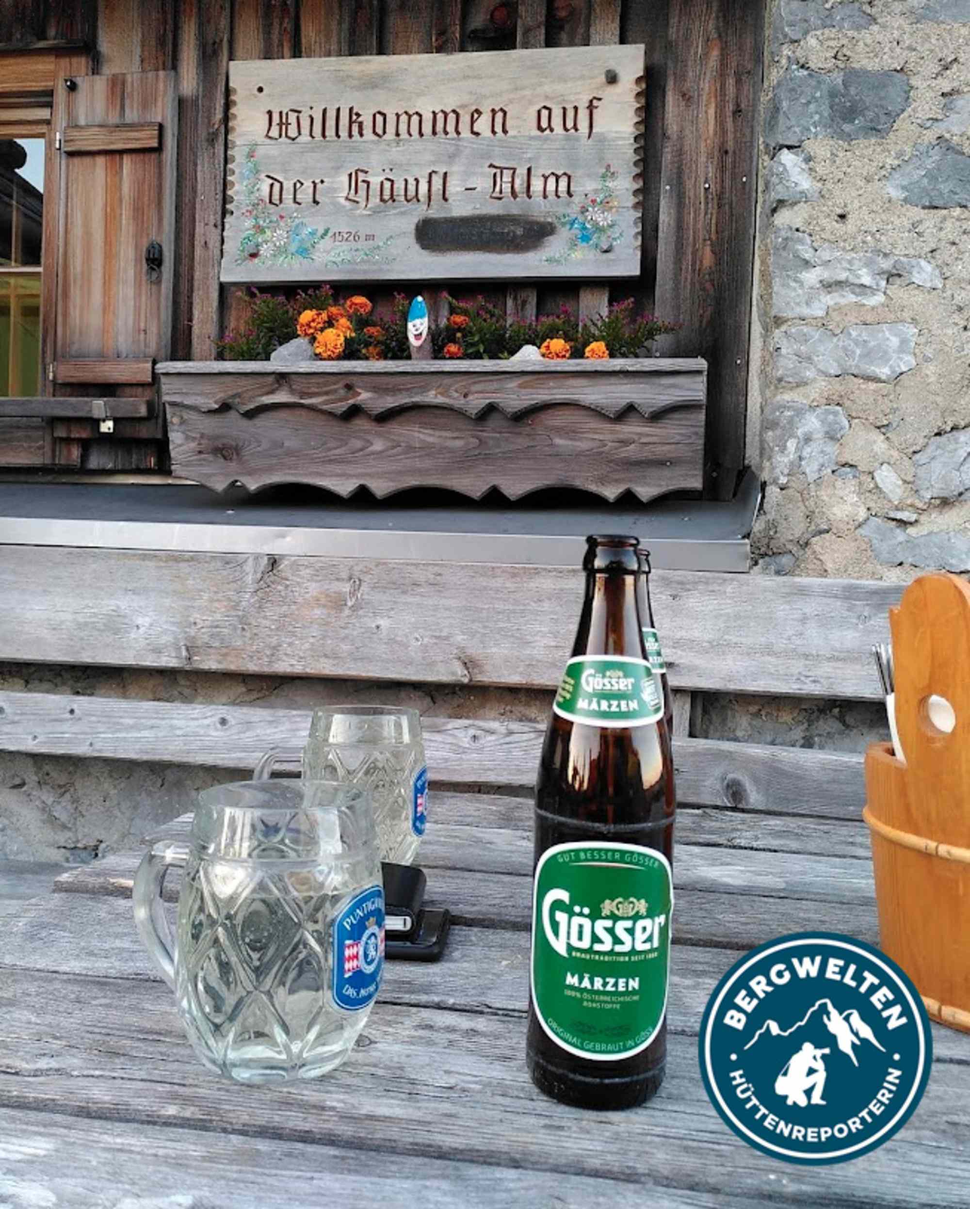 Der Gastgarten der Häuslalm