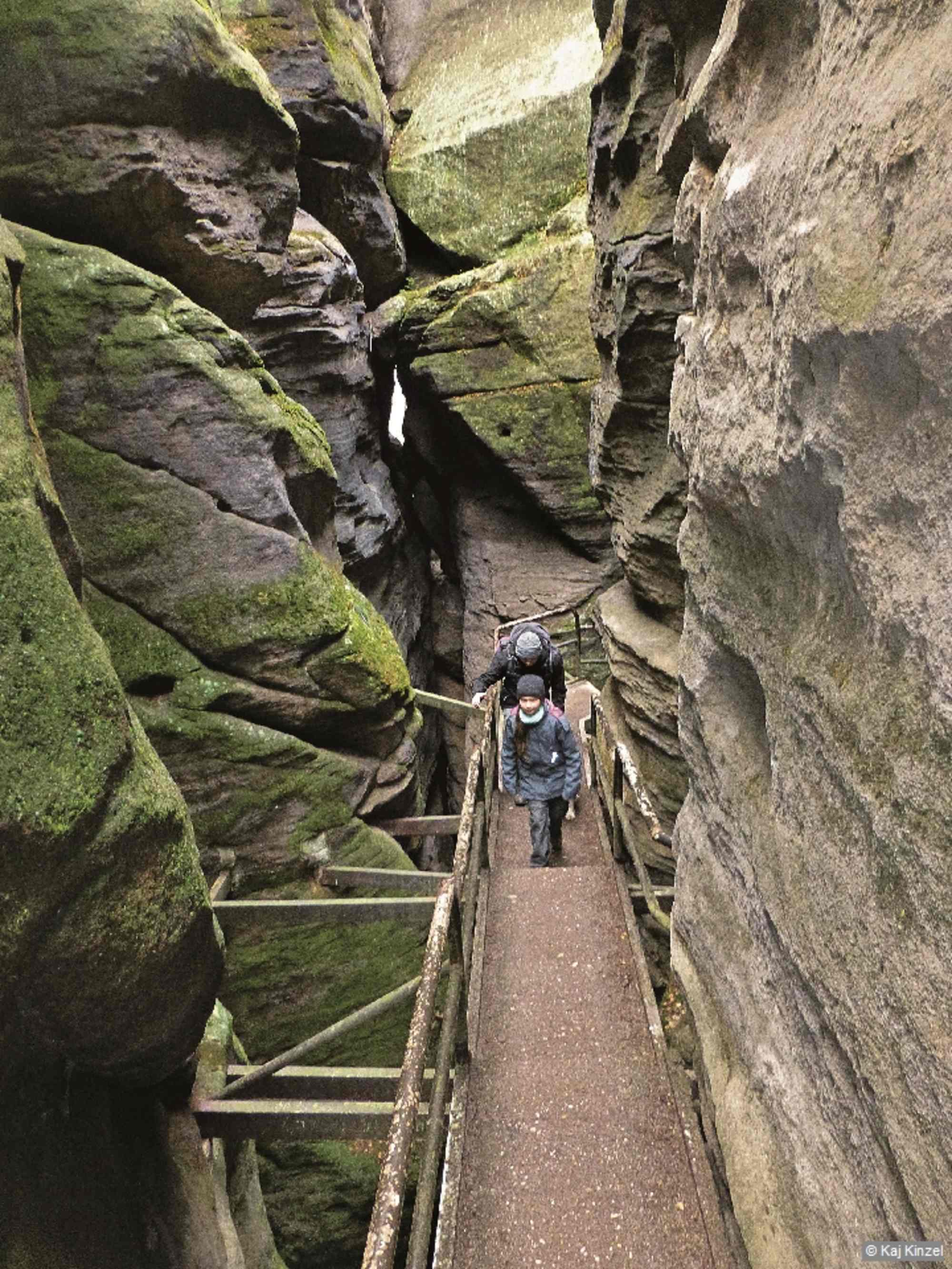 Der »Klammweg« ist sehr beeindruckend.