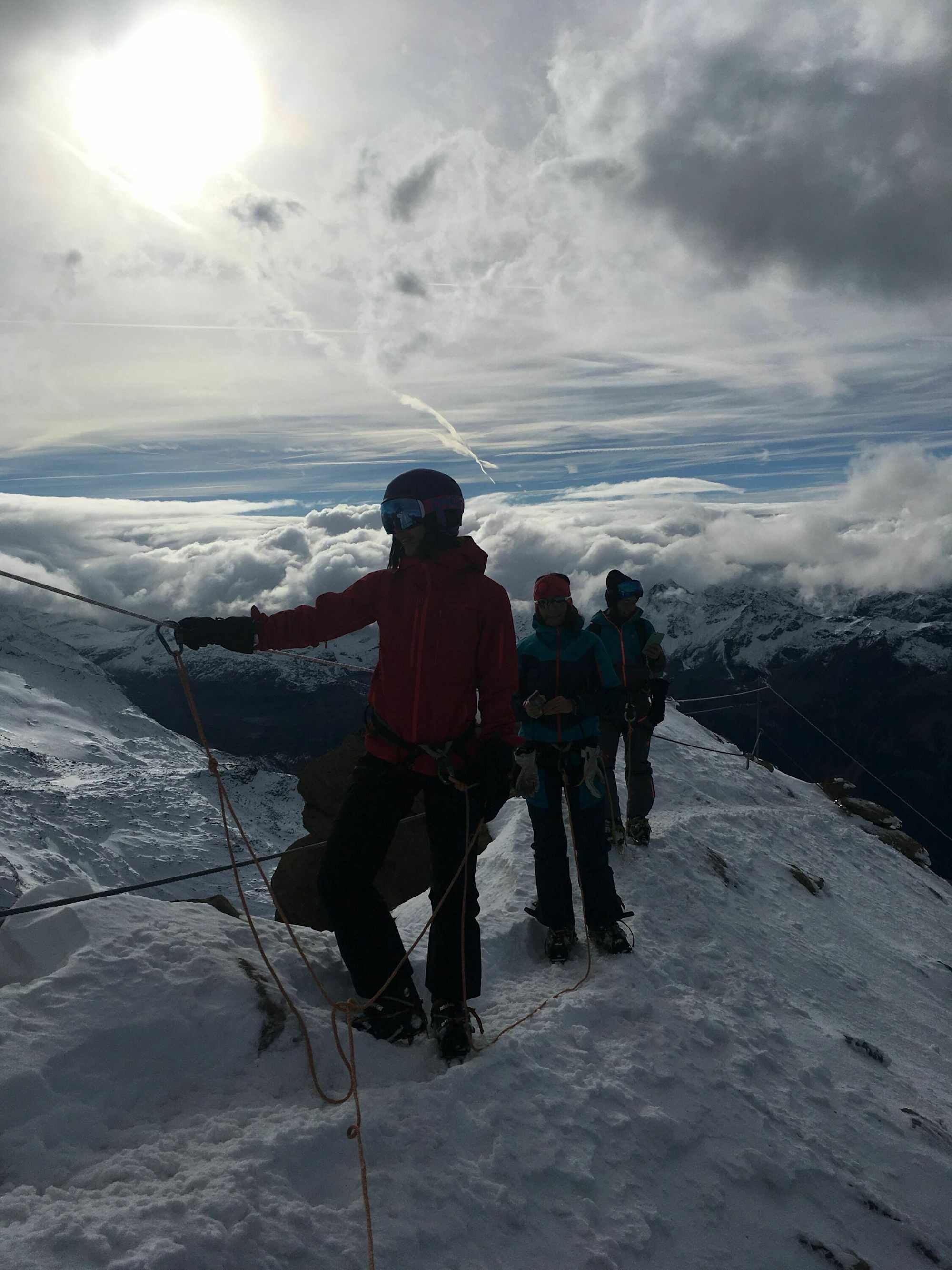 Die letzten Meter vor dem Gipfel