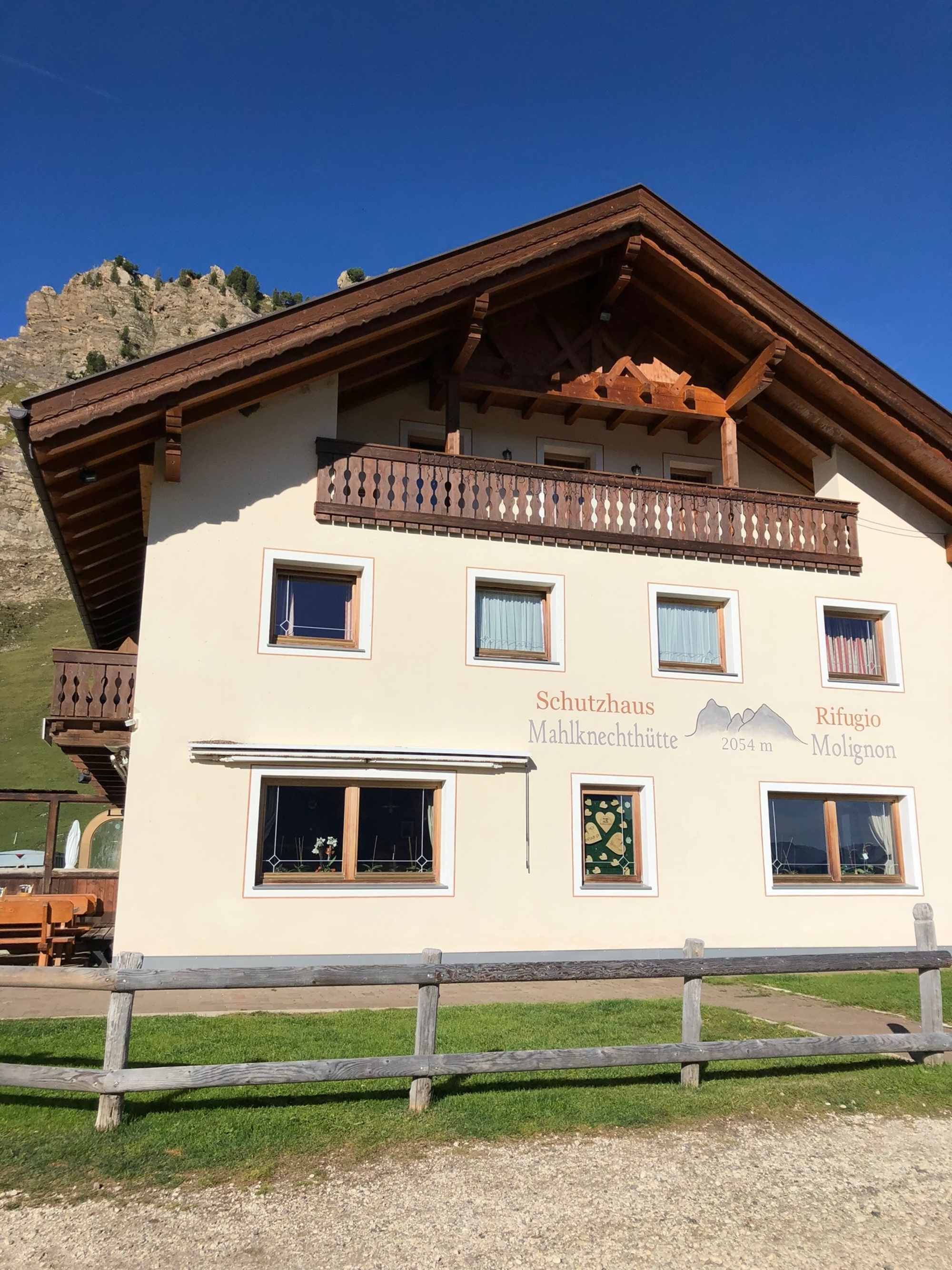 Die Mahlknechthütte lädt zur Einkehr ein.