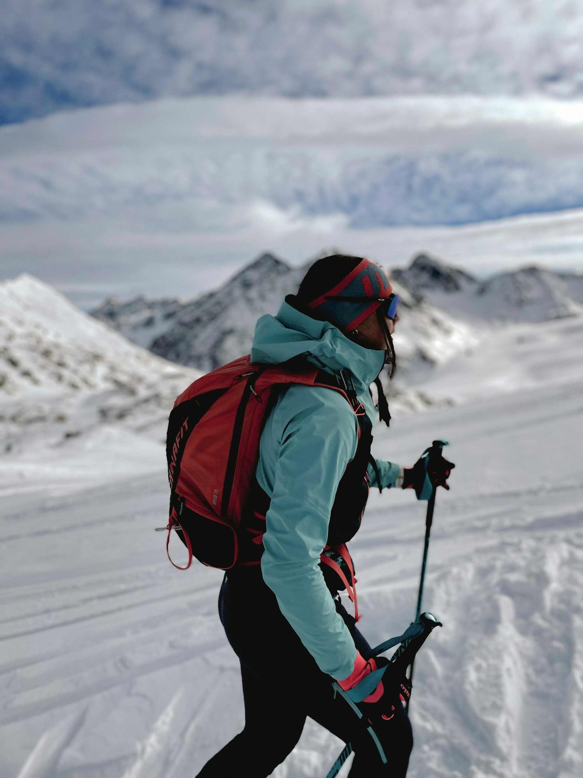 Anstieg im Dynafit Skitourenpark Pitztal