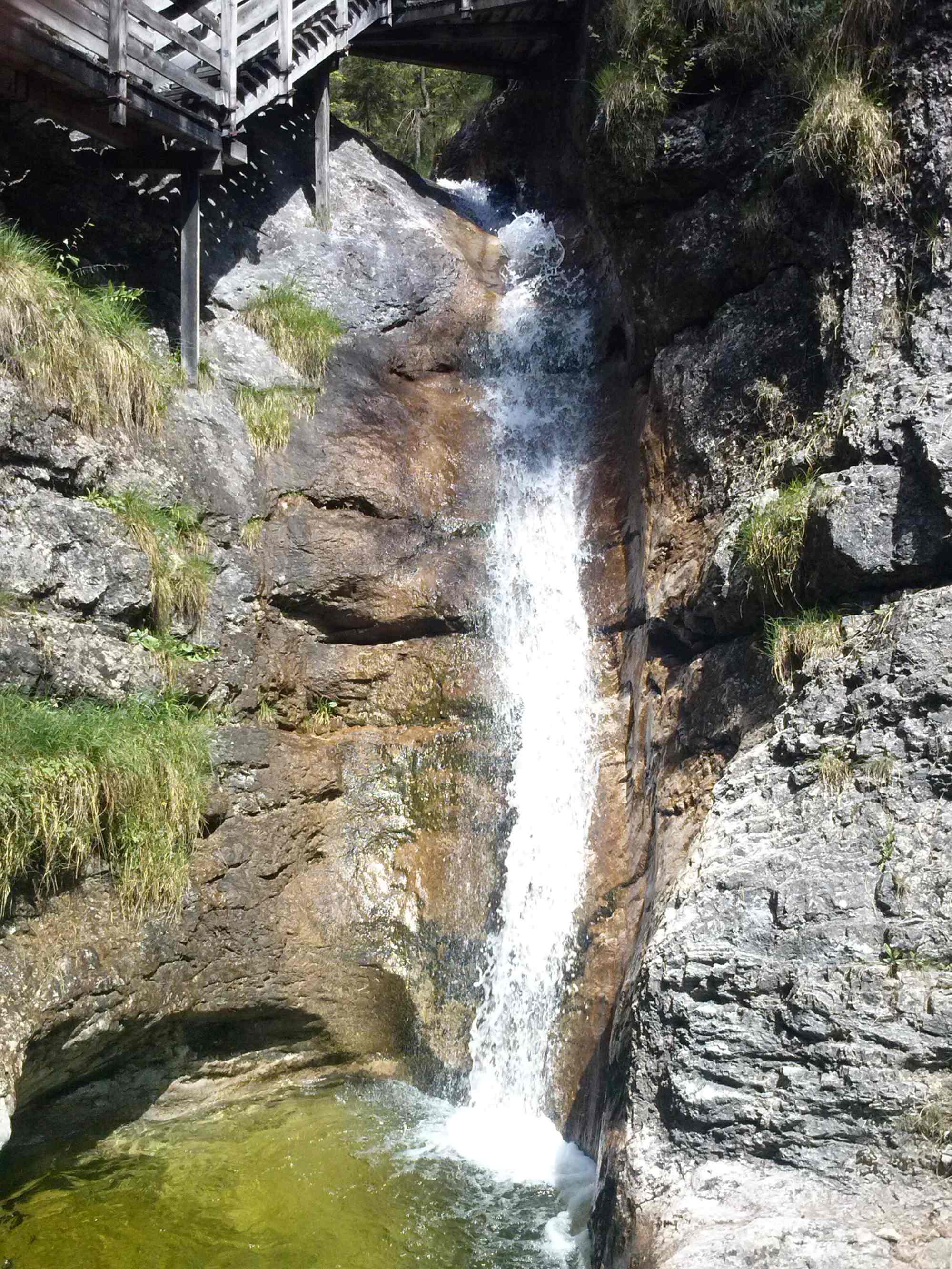 Wasserfall in der Strohwollner Schlucht